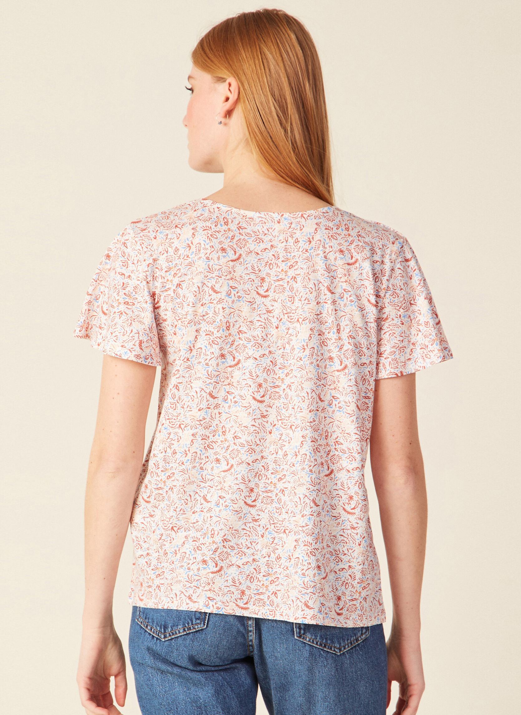 T-shirts NEWPRINCOUF dames wit Bonobo T-shirts NEWPRINCOUF dames wit FOLK-TRAITS-W