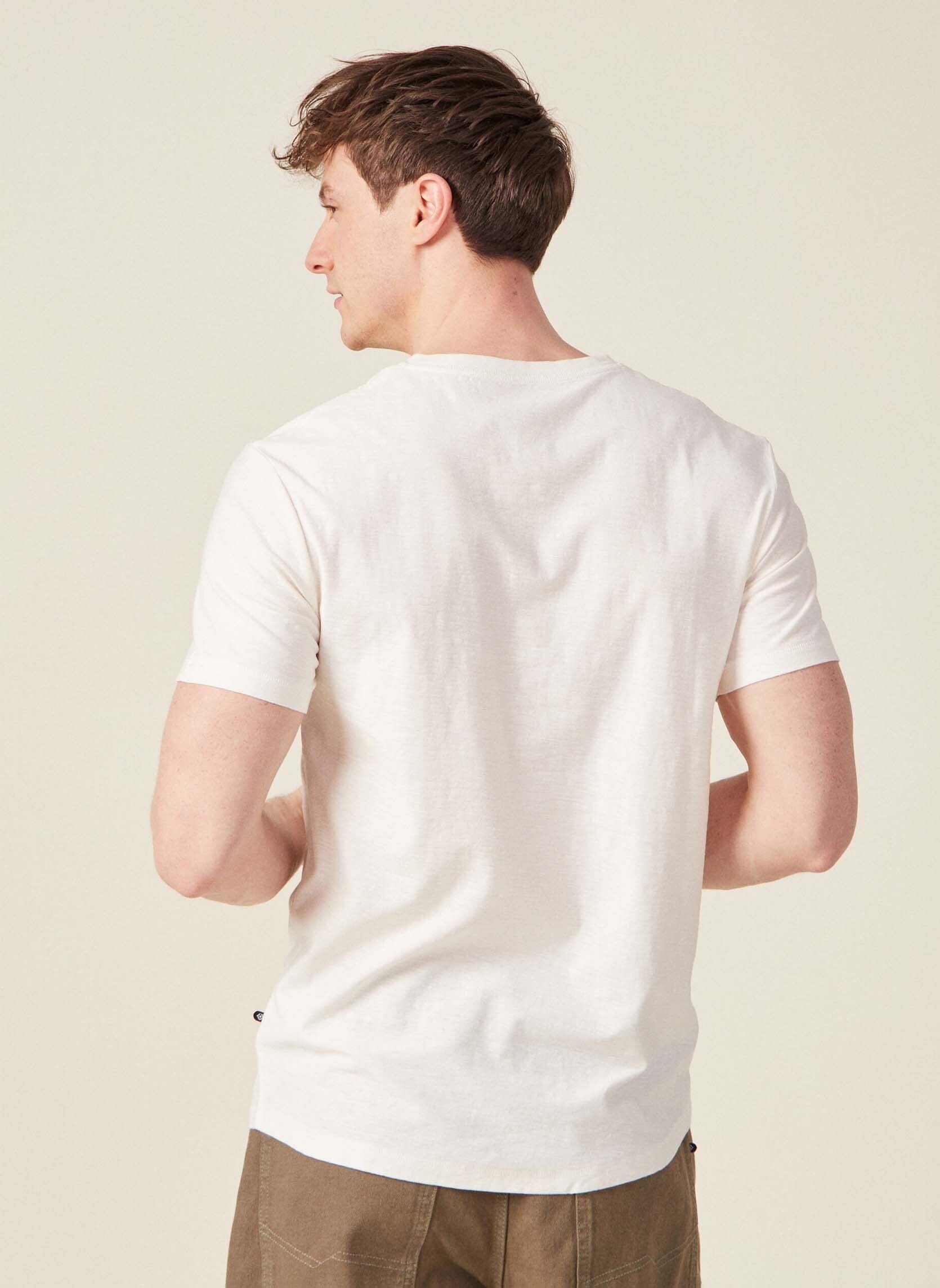 Tee-shirts ESCOHENLEYH homme blanc Bonobo Tee-shirts ESCOHENLEYH homme blanc Coconut Milk