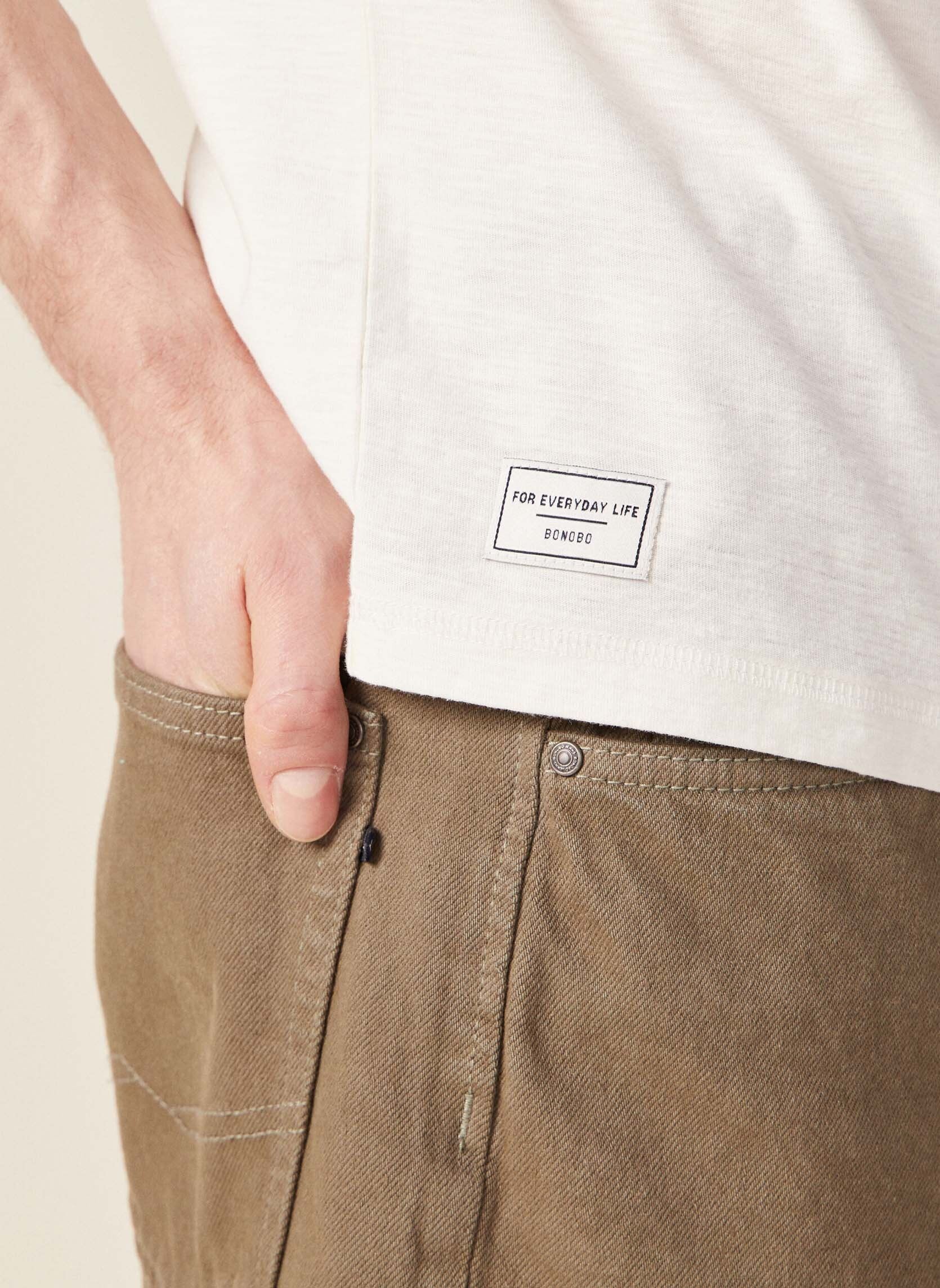 Tee-shirts ESCOHENLEYH homme blanc Bonobo Tee-shirts ESCOHENLEYH homme blanc Coconut Milk