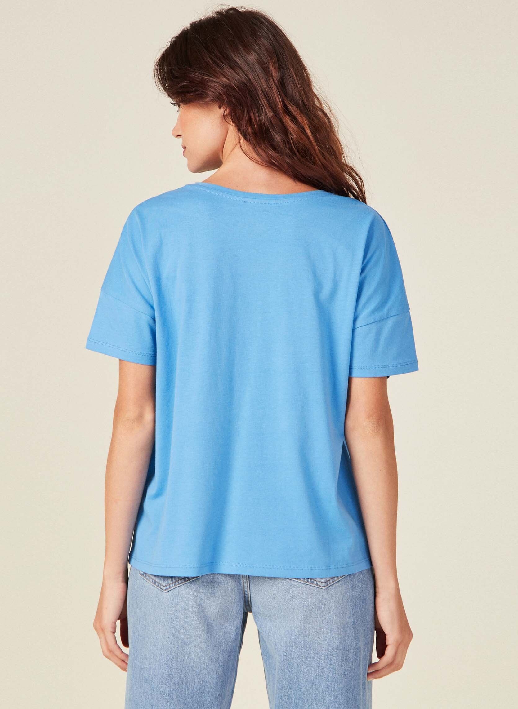Tee-shirts MOTHER3COUF femme bleu Bonobo Tee-shirts MOTHER3COUF femme bleu AZURE BLUE