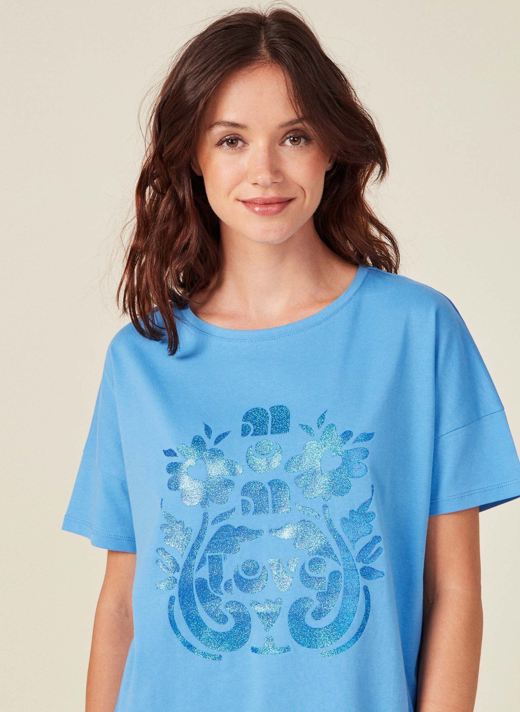Tee-shirts MOTHER3COUF femme bleu Bonobo Tee-shirts MOTHER3COUF femme bleu AZURE BLUE