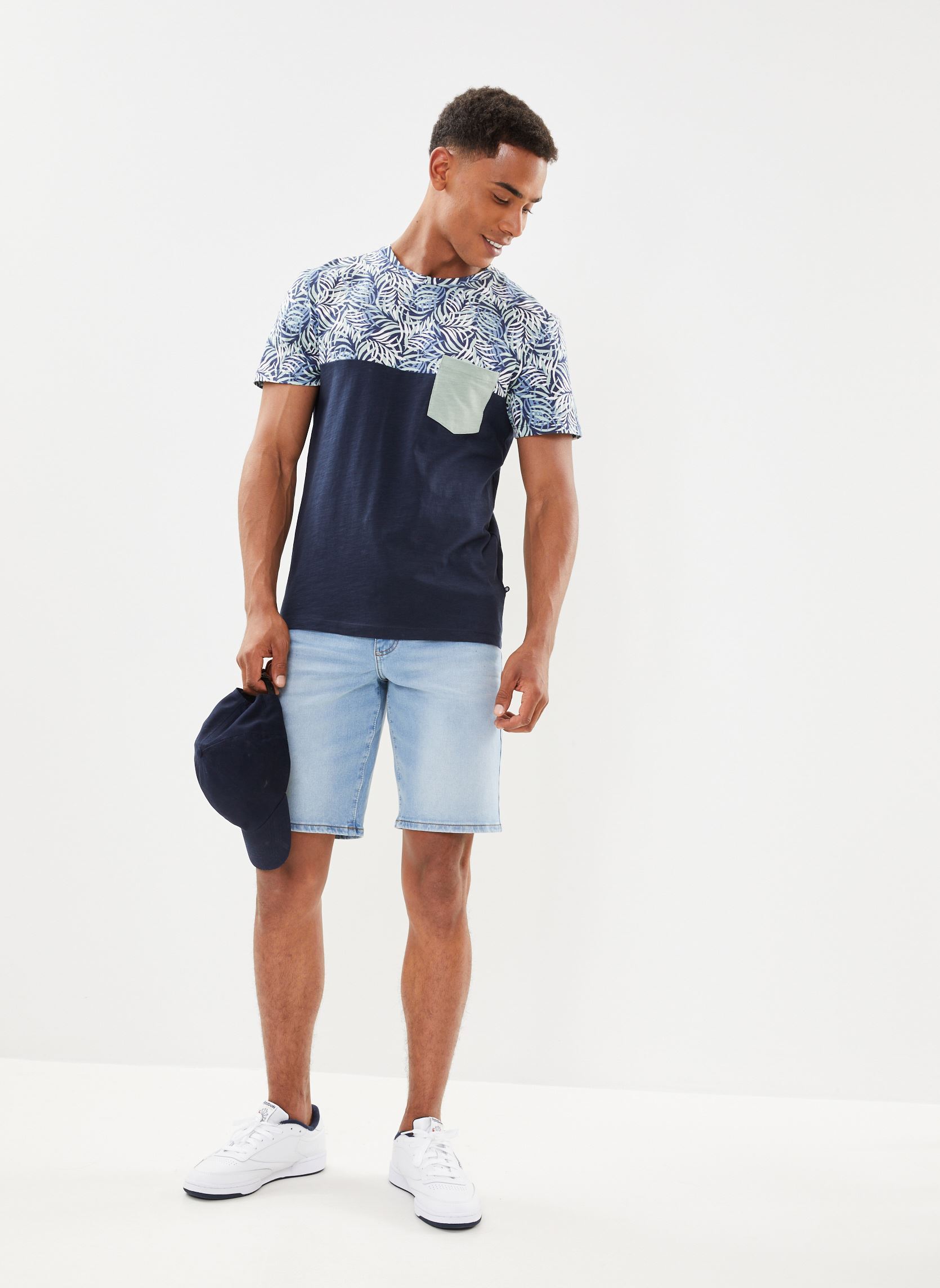 Shorts BERMUJOG3H herren blau Bonobo Shorts BERMUJOG3H herren blau DENIM BLEACH