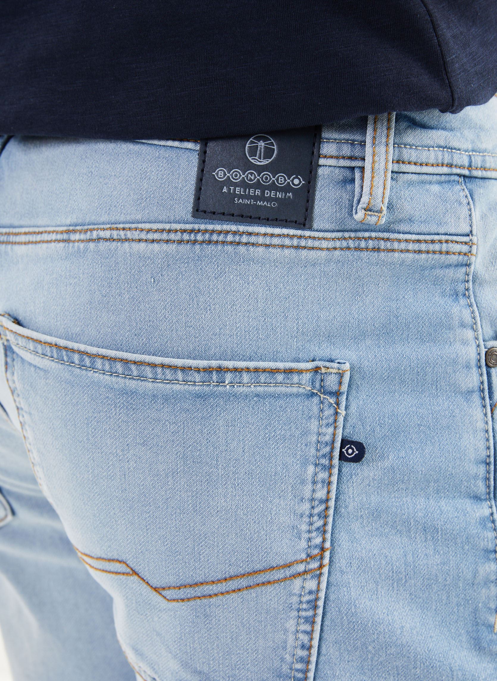 Shorts BERMUJOG3H herren blau Bonobo Shorts BERMUJOG3H herren blau DENIM BLEACH