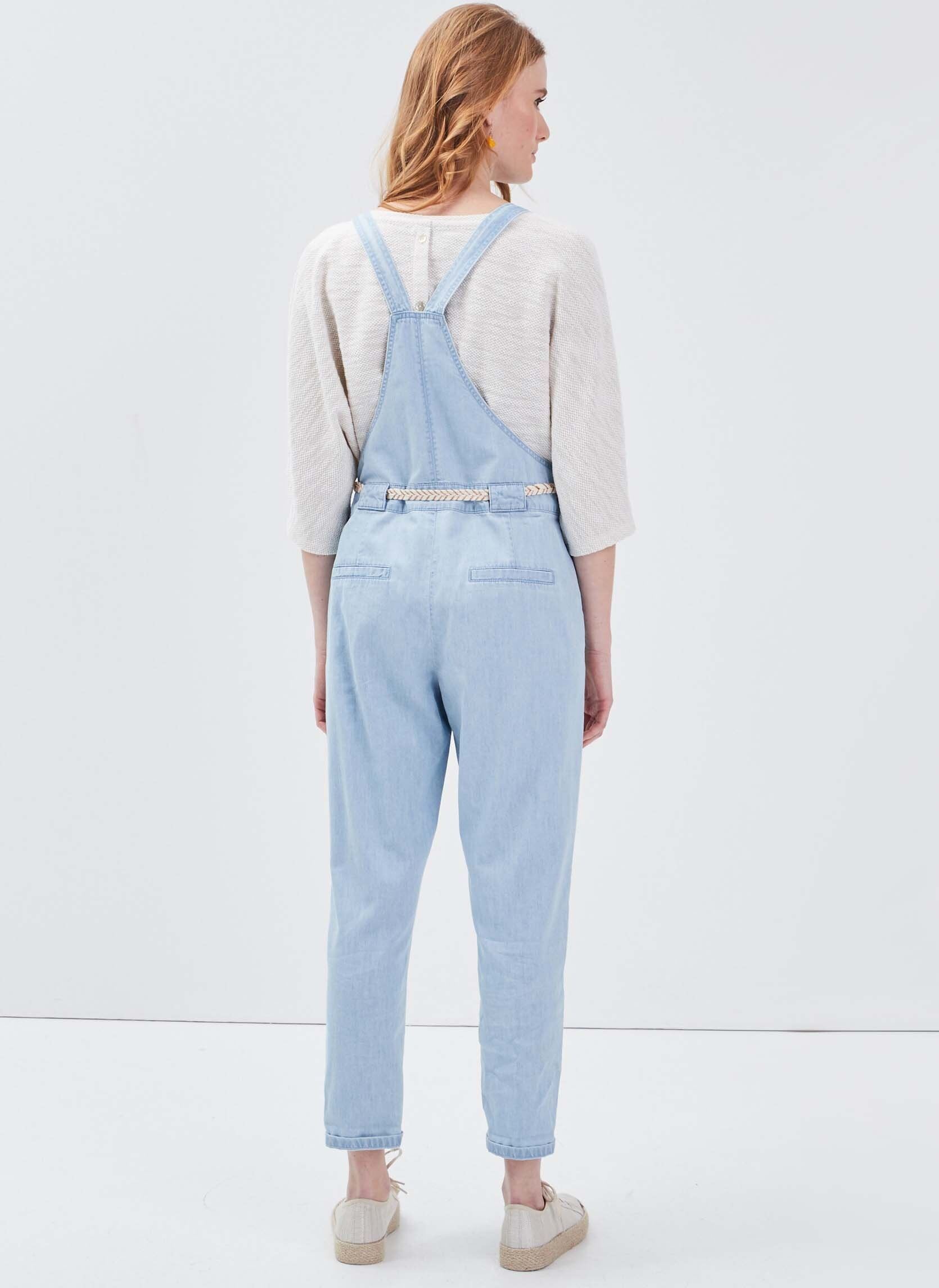 Salopettes CAIRE-LOOSFD femme bleu Bonobo Salopettes CAIRE-LOOSFD femme bleu DENIM BLEACH