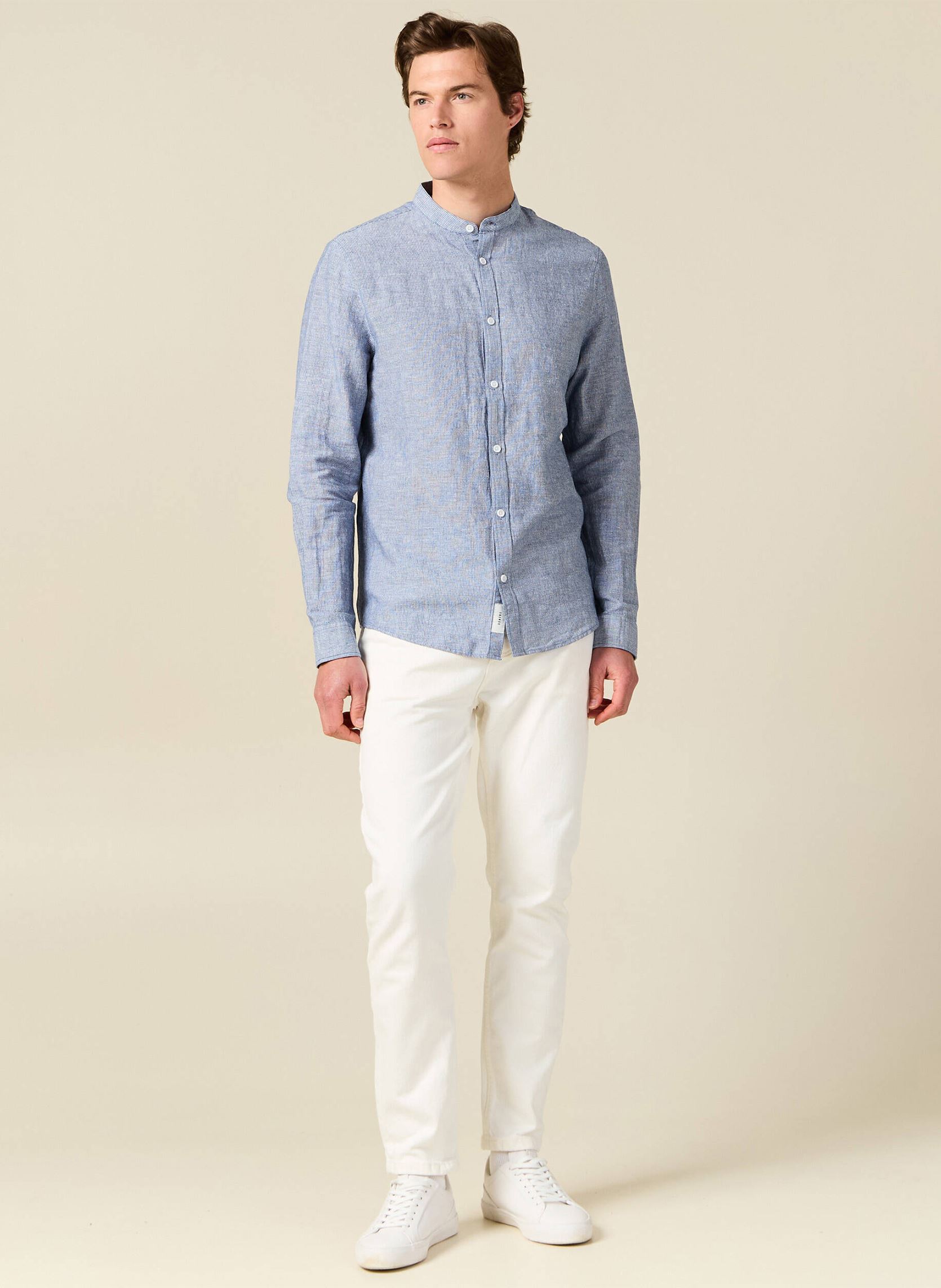 Hemden ESSMAORAYH herren blau Bonobo Hemden ESSMAORAYH herren blau FADED DENIM