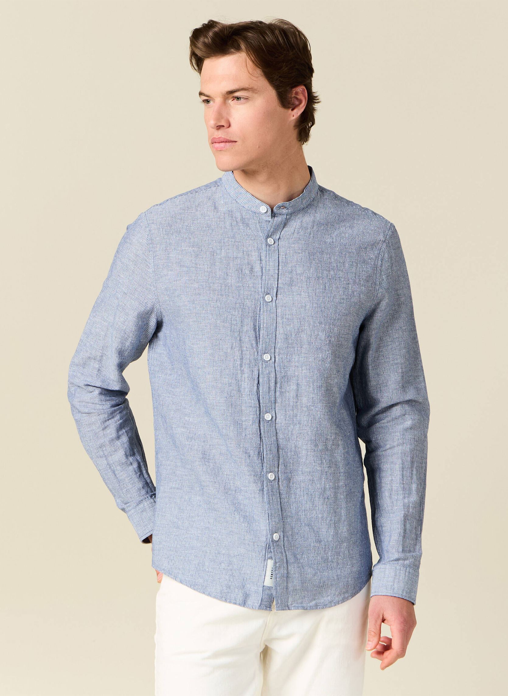 Hemden ESSMAORAYH herren blau Bonobo Hemden ESSMAORAYH herren blau FADED DENIM