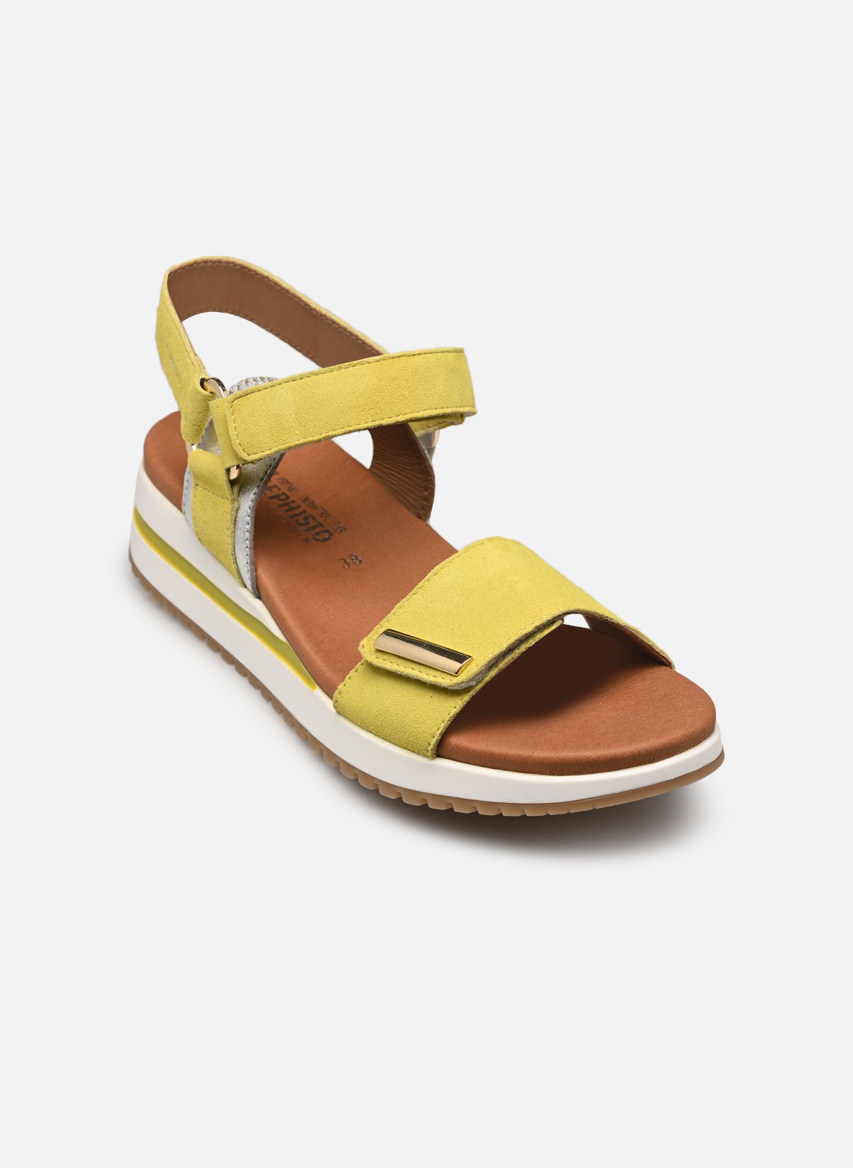 Sandalias y plataformas de cuña JEANIE mujer verde Mephisto Sandalias y plataformas de cuña JEANIE mujer verde APPLE