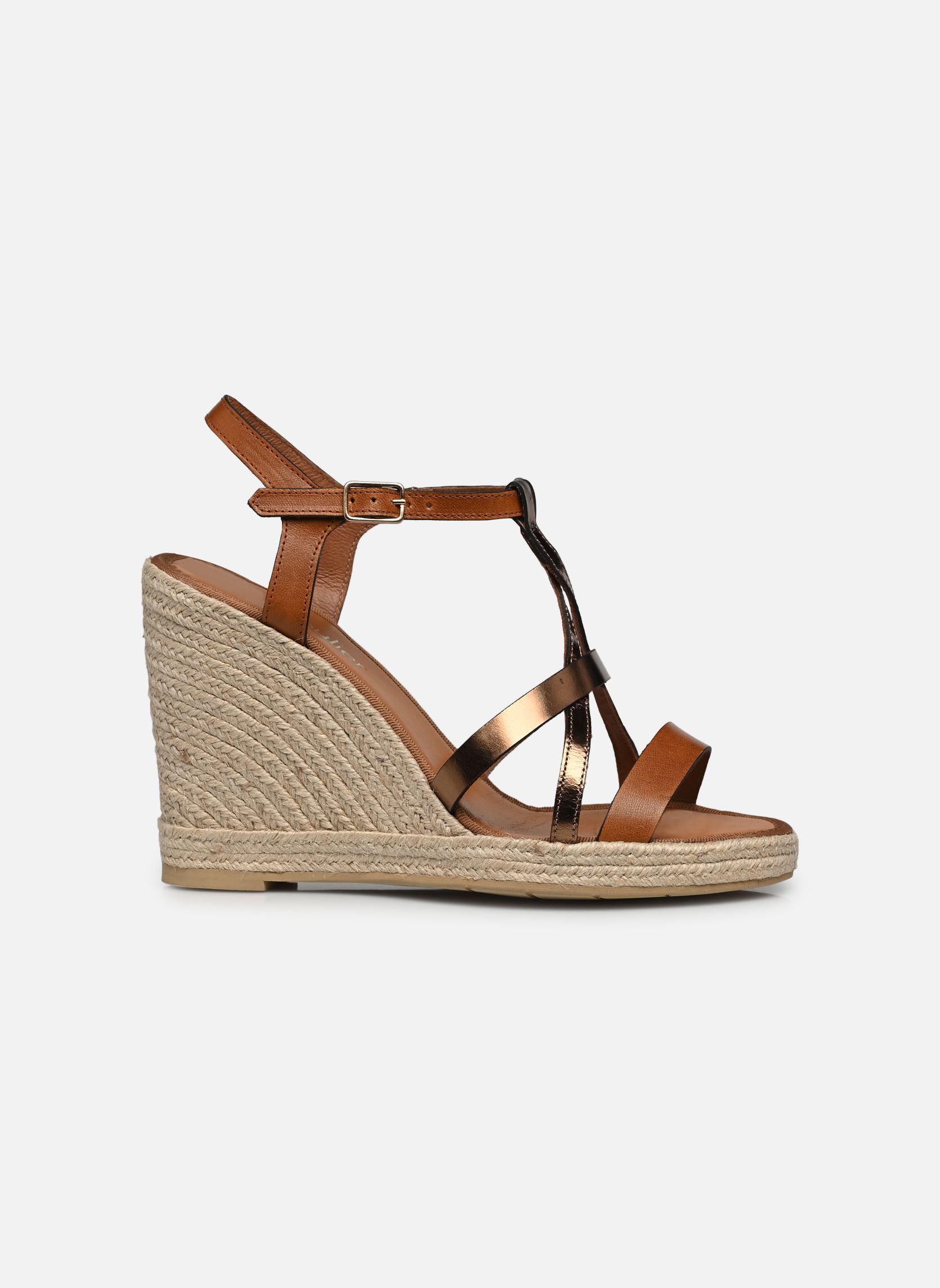 Espadrillas con zeppa e plateau Valencia donna marrone Mon Soulier Espadrillas con zeppa e plateau Valencia donna marrone AVELANA/BRONZO