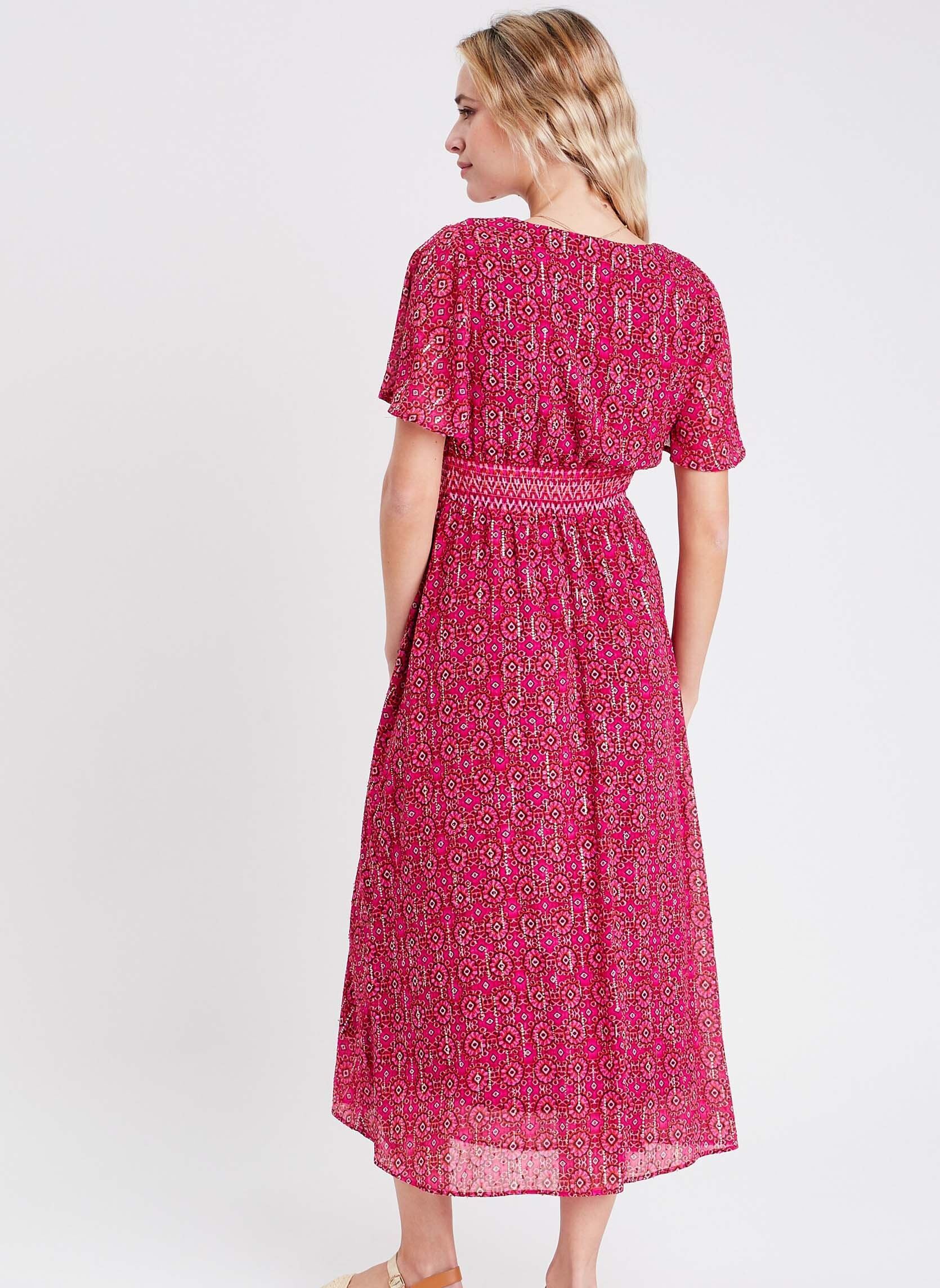 Robes longues ROLONSUMMER femme rose Cache Cache Robes longues ROLONSUMMER femme rose ORN-BATIK-P