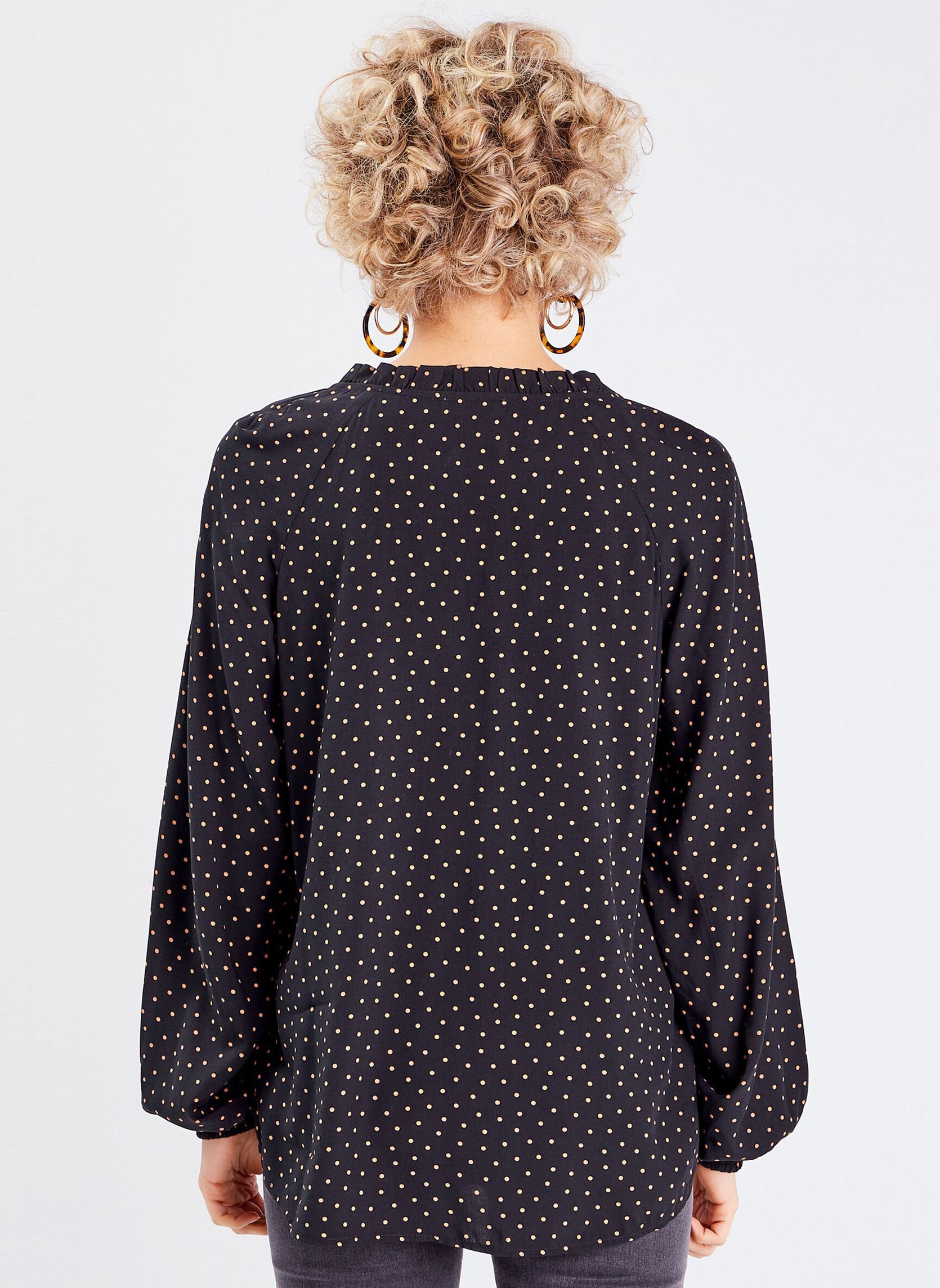 Blouses TUNINEW2 dames zwart Cache Cache Blouses TUNINEW2 dames zwart DOT-PREPPY-BL