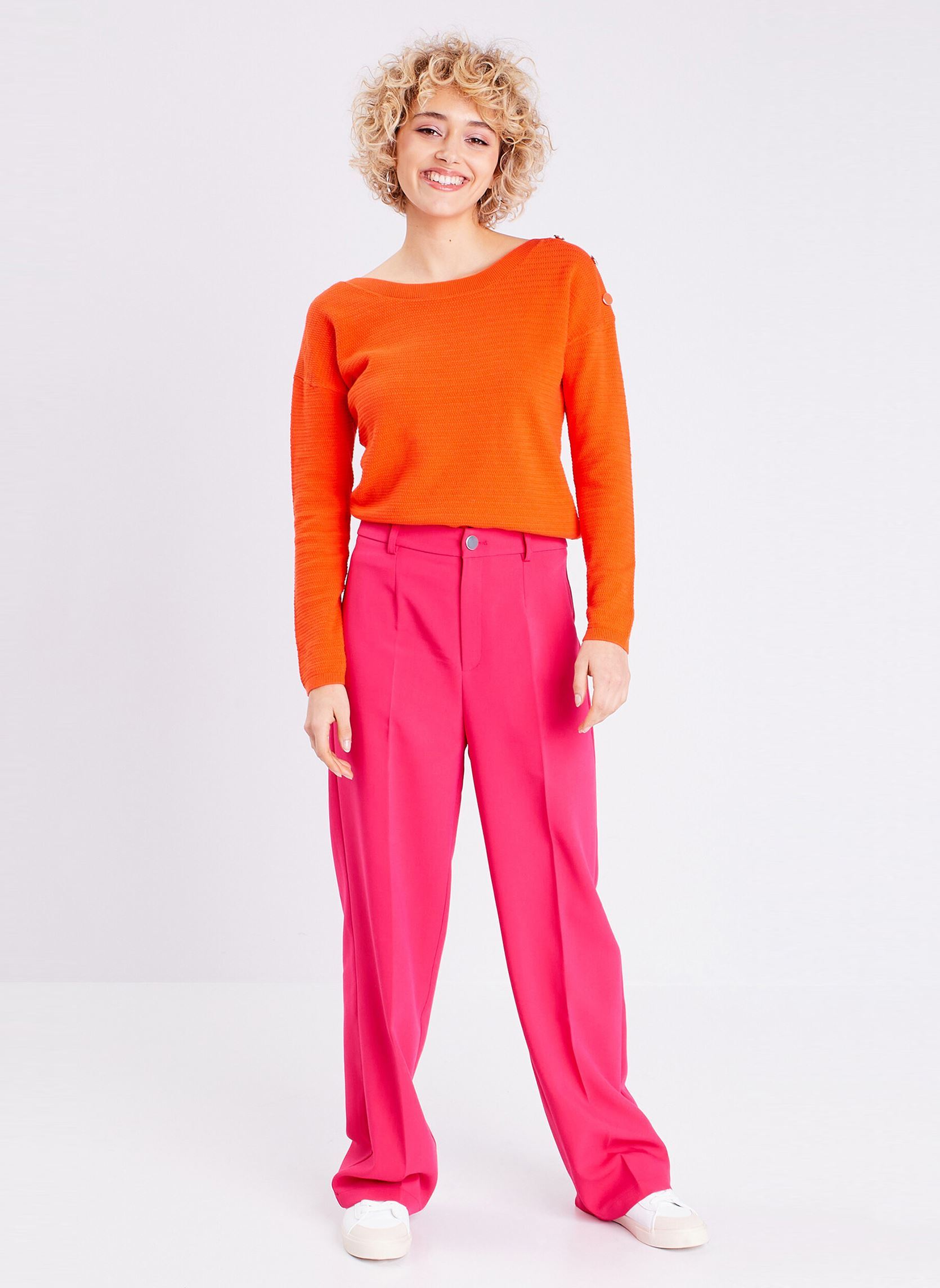Pulls PULLCOLBAL2 femme orange Cache Cache Pulls PULLCOLBAL2 femme orange FIESTA
