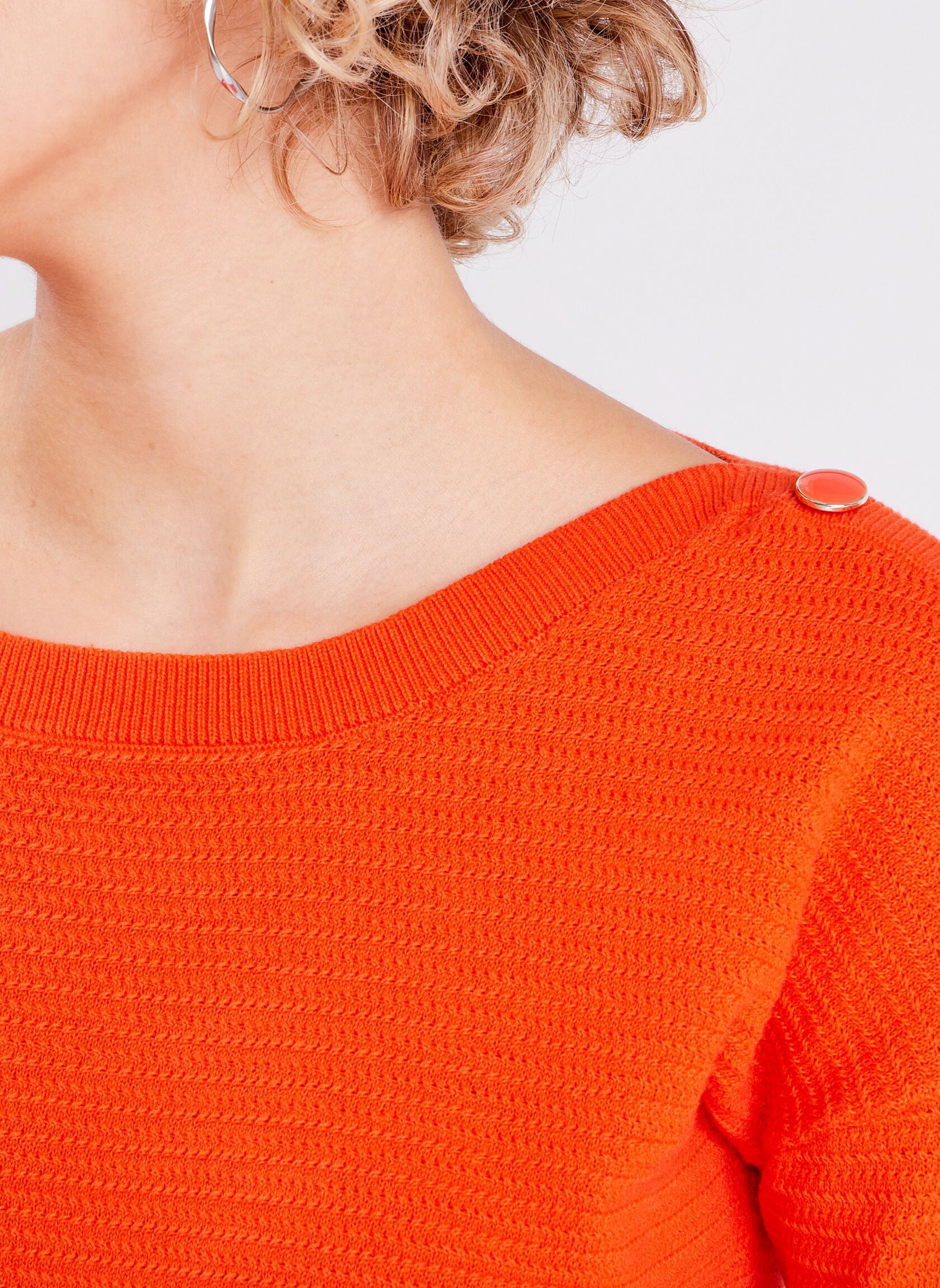 Pulls PULLCOLBAL2 femme orange Cache Cache Pulls PULLCOLBAL2 femme orange FIESTA