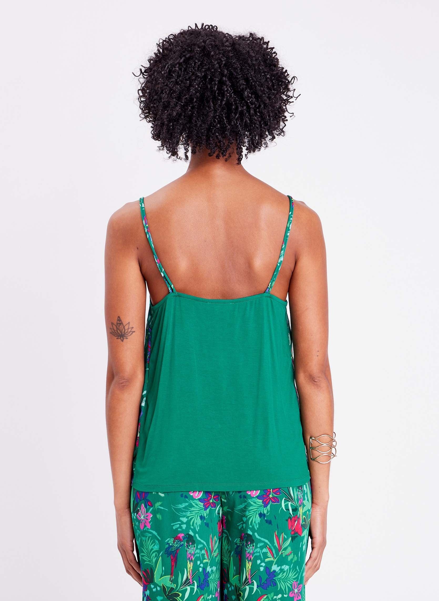Tops DVEGETAL femme vert Cache Cache Tops DVEGETAL femme vert EXO-LORO-G