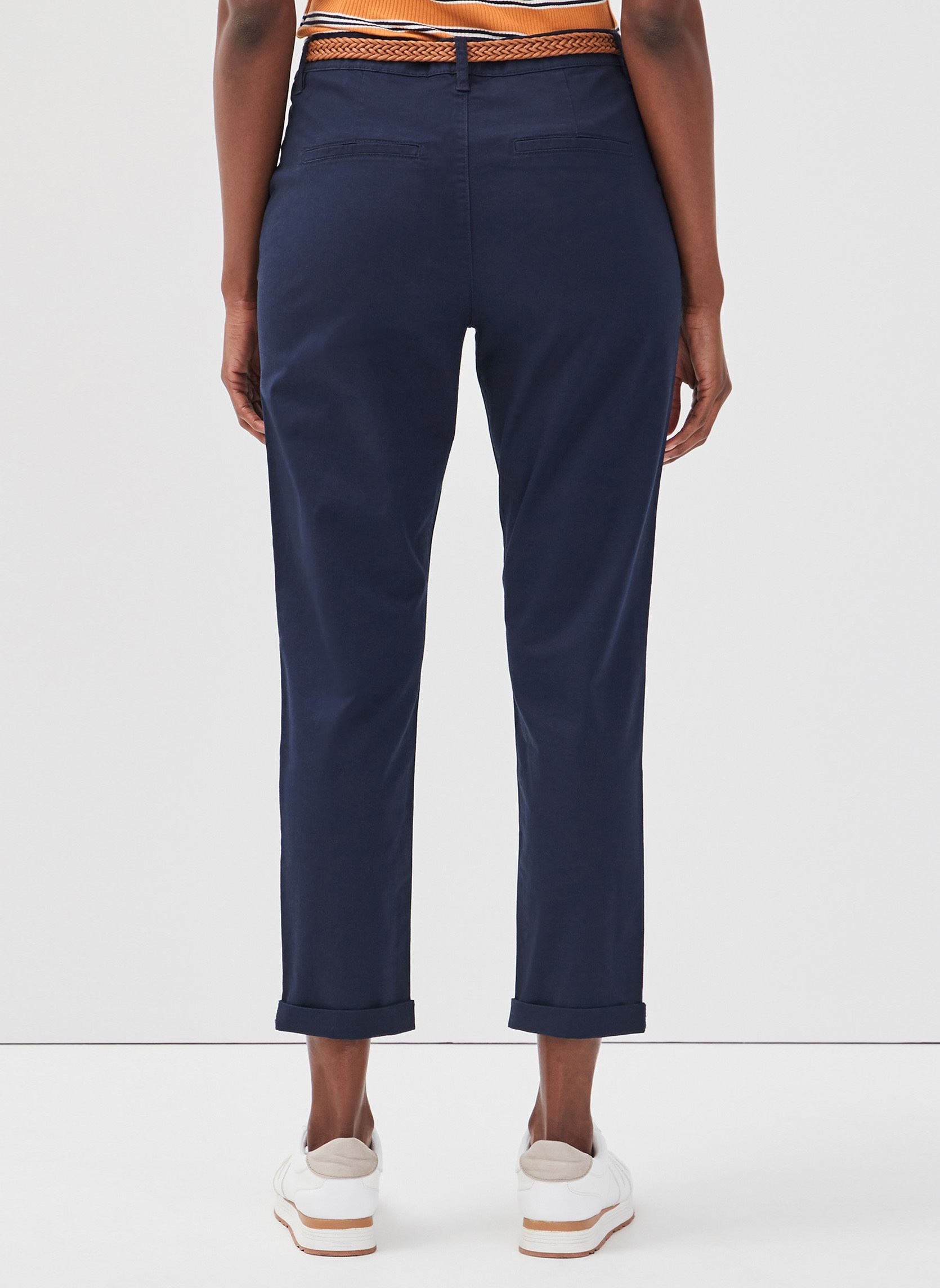 Pantalons droit CHINO-SICO femme bleu Cache Cache Pantalons droit CHINO-SICO femme bleu NAVY BLAZER
