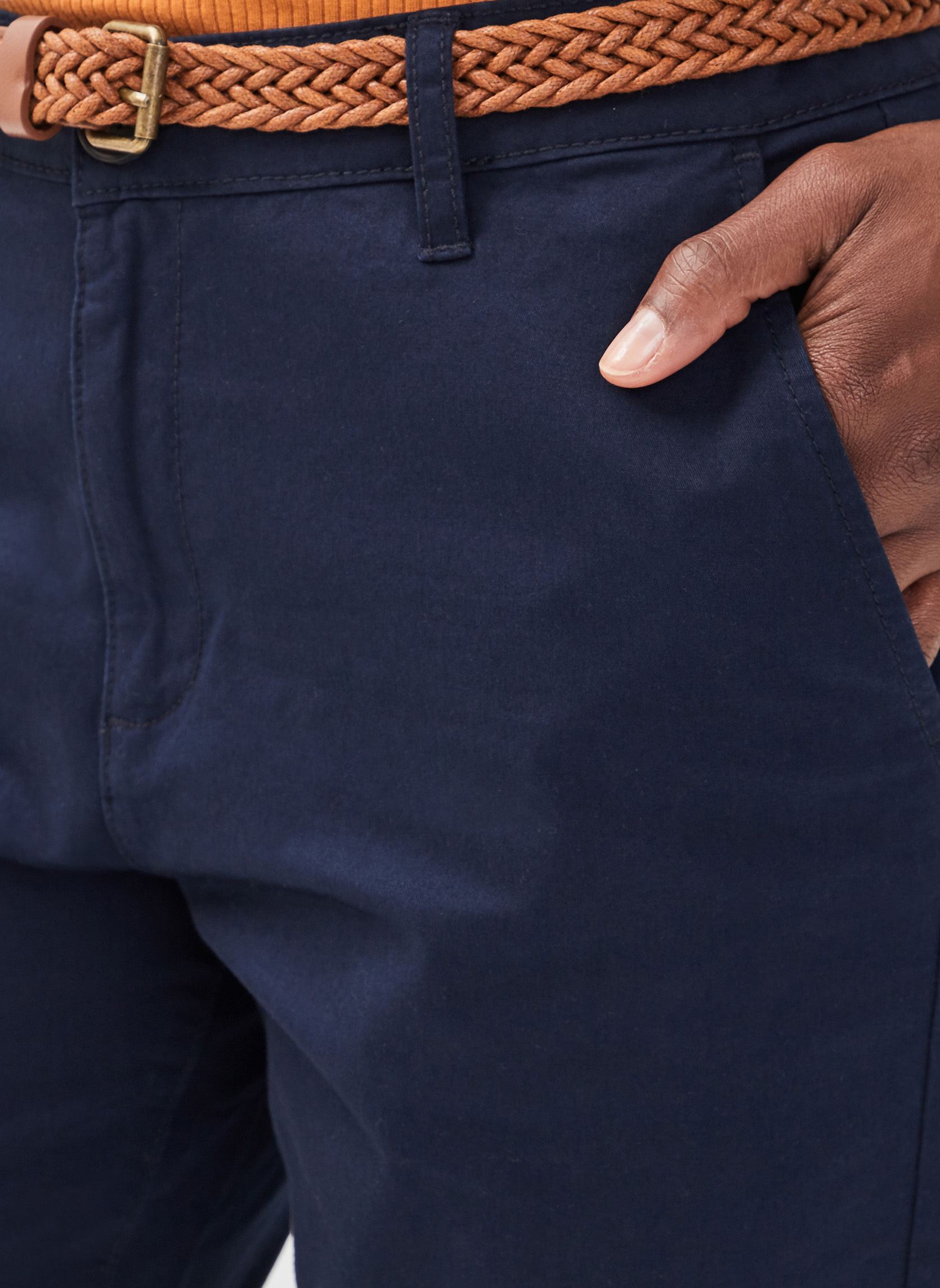 Pantalons droit CHINO-SICO femme bleu Cache Cache Pantalons droit CHINO-SICO femme bleu NAVY BLAZER