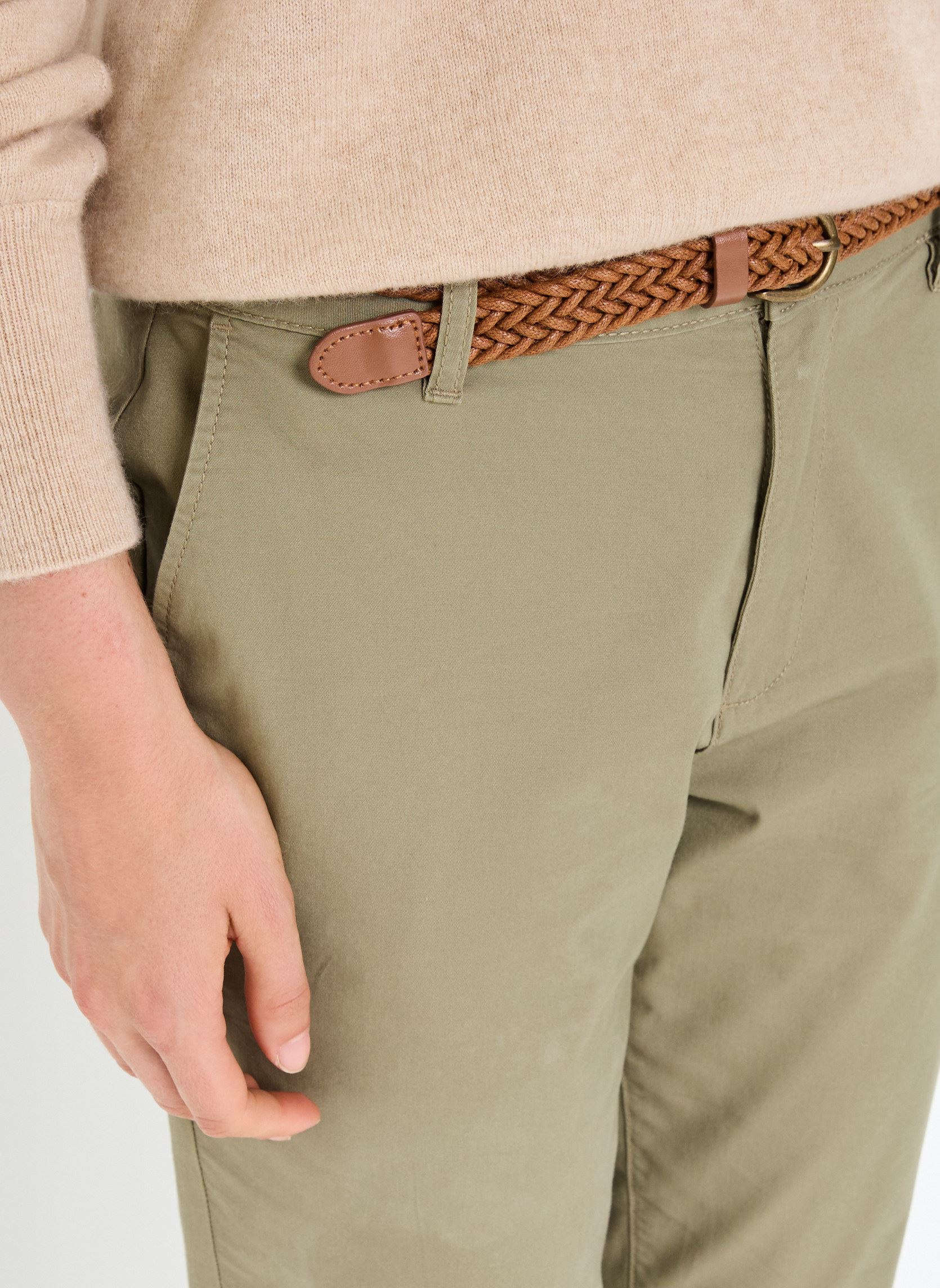 Pantalons droit CHINO-SICO femme vert Cache Cache Pantalons droit CHINO-SICO femme vert MERMAID