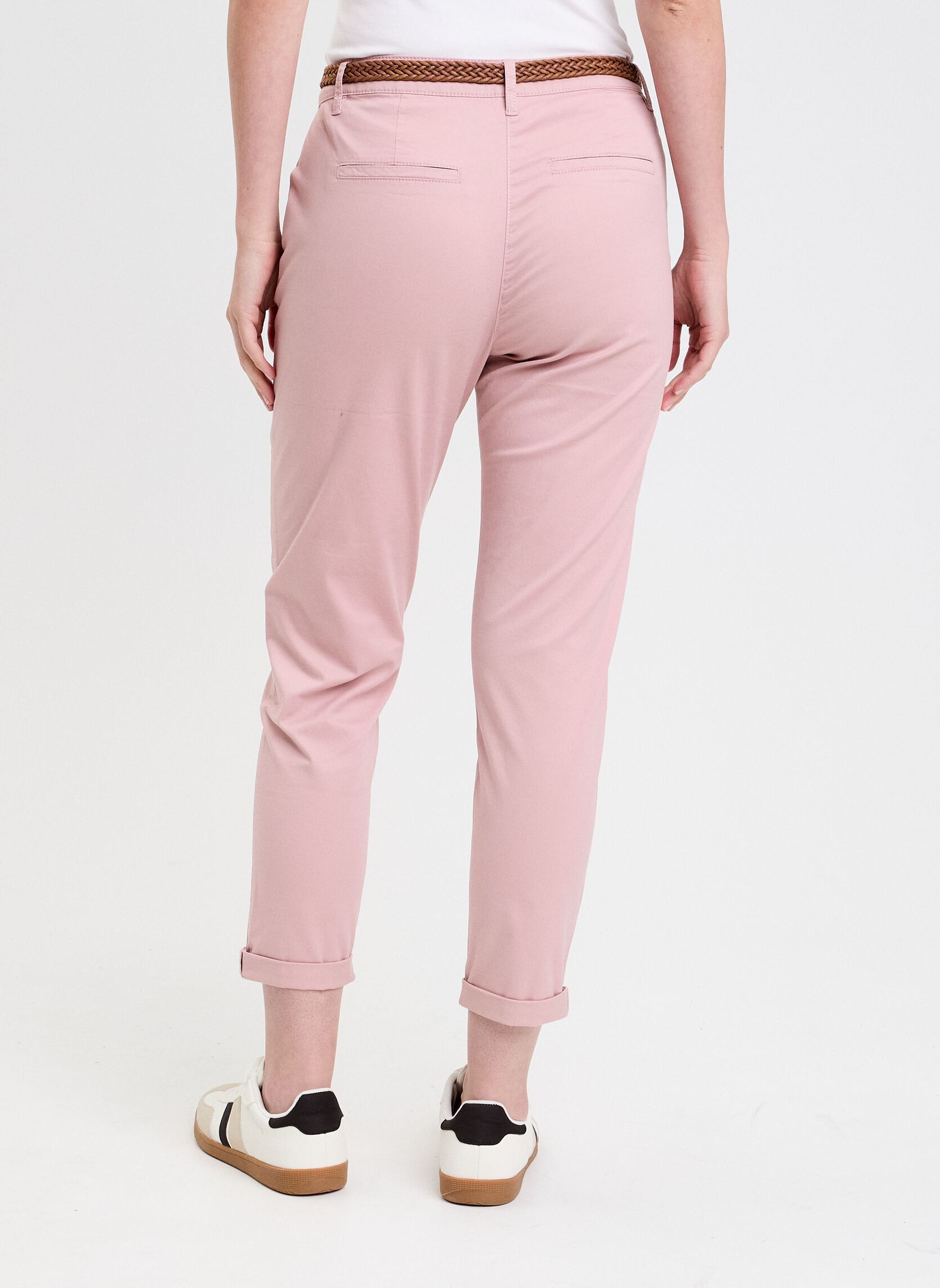 Pantalons droit CHINO-SICO femme rose Cache Cache Pantalons droit CHINO-SICO femme rose PALE MAUVE