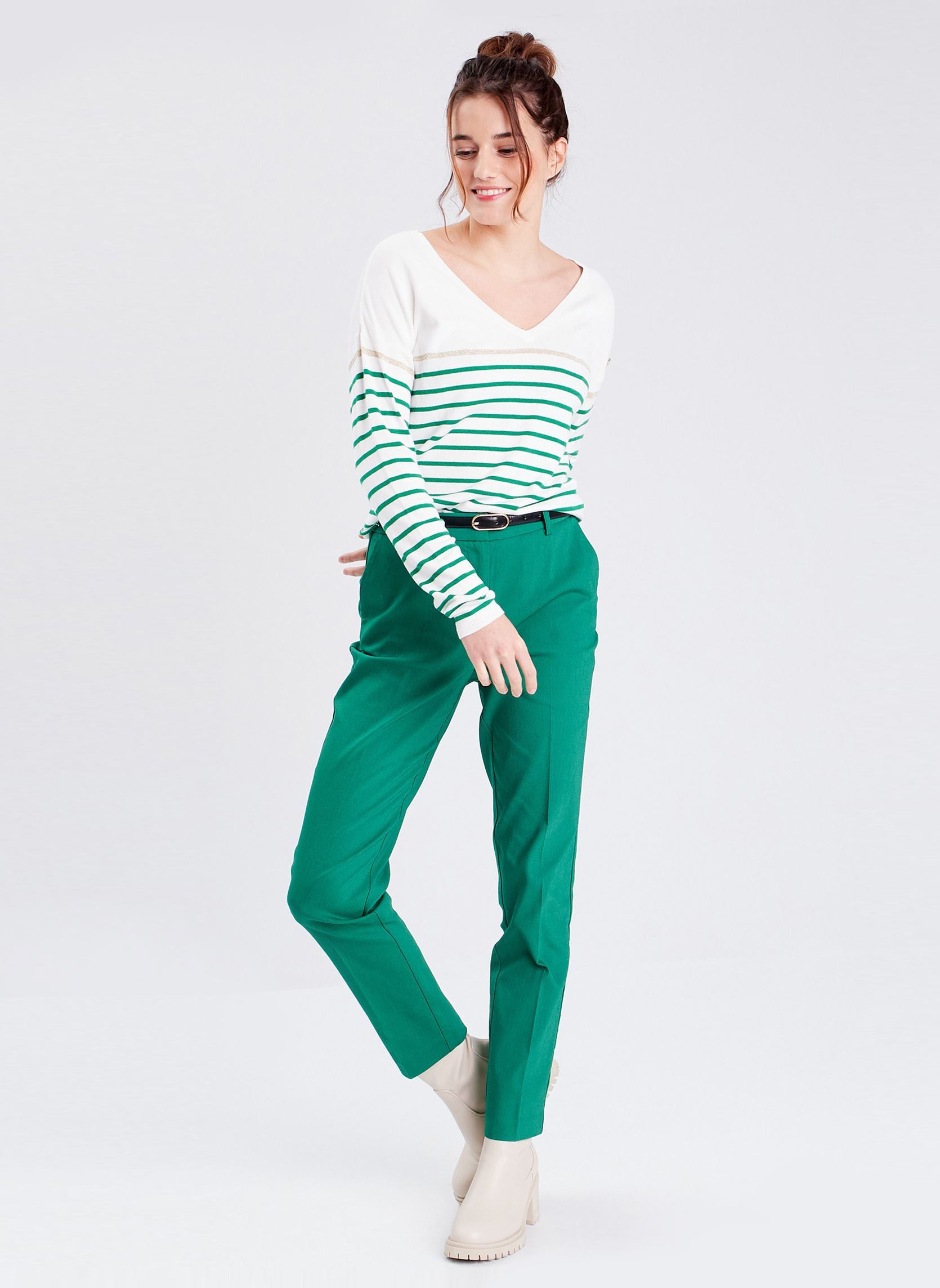 Pulls EPAUBOUT femme vert Cache Cache Pulls EPAUBOUT femme vert JOLLY GREEN