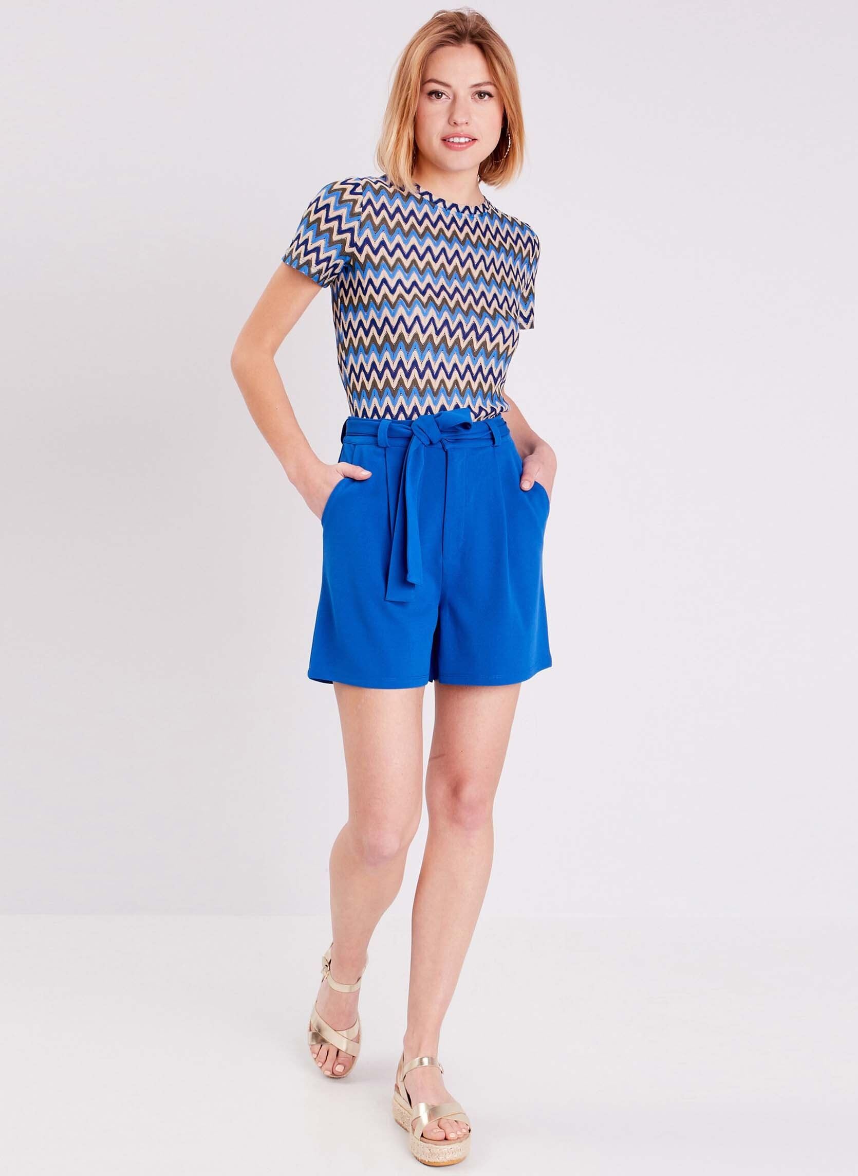 Shorts SHOCEREM dames blauw Cache Cache Shorts SHOCEREM dames blauw BLUE IOLITE