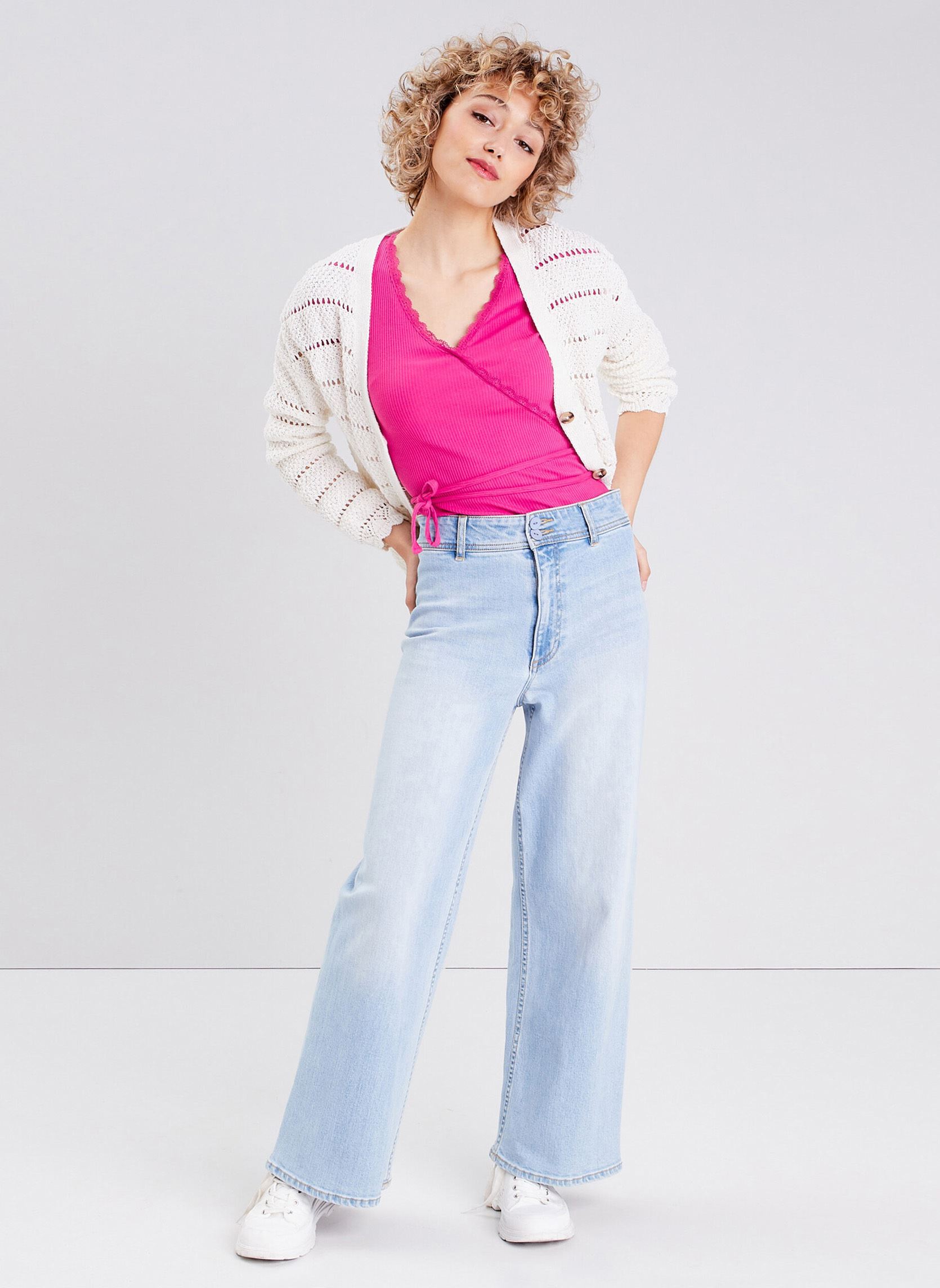 Vesten FANTASYCARDI dames wit Cache Cache Vesten FANTASYCARDI dames wit CLOUD DANCER