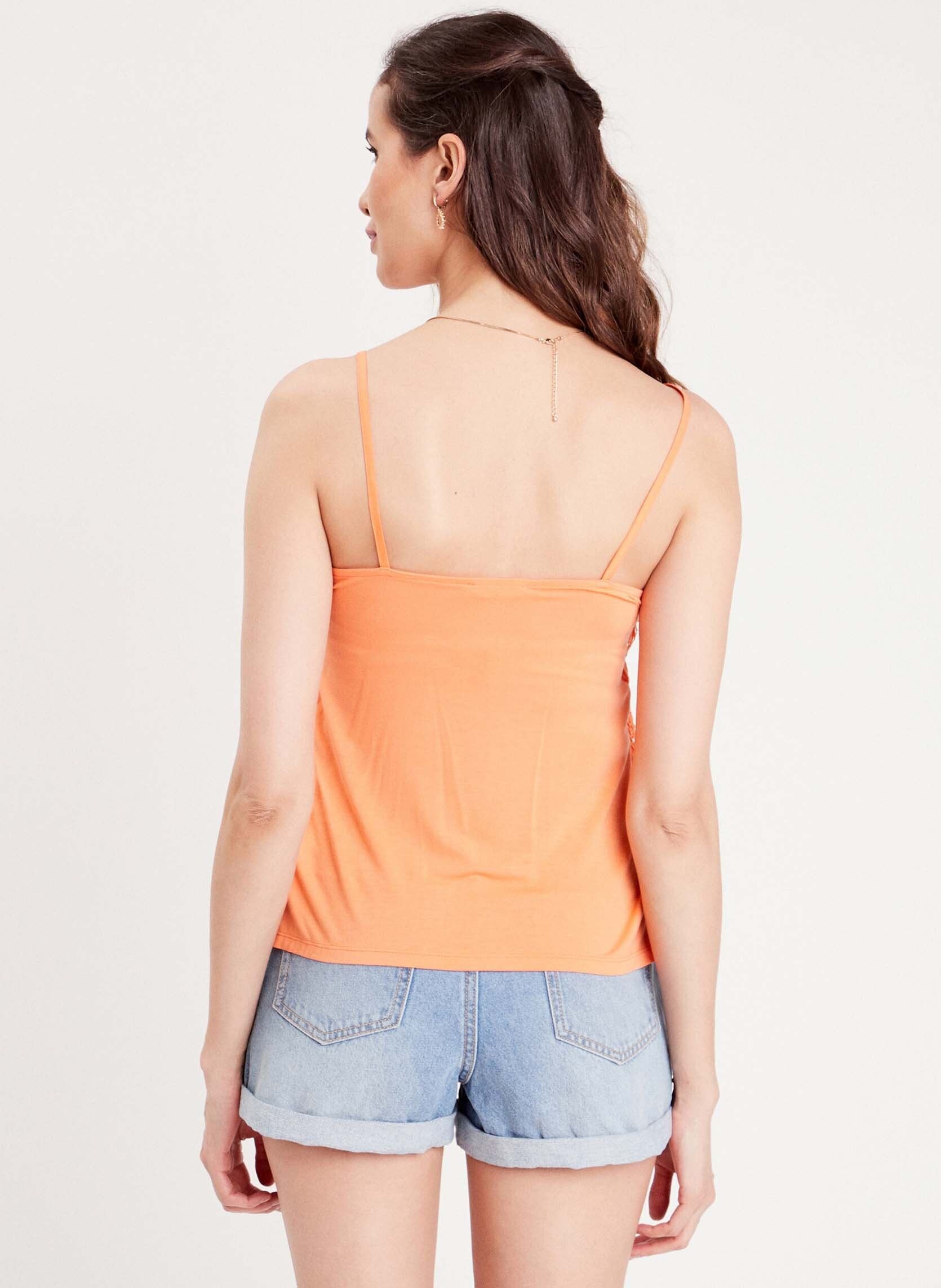 Tops DEBMACRO femme orange Cache Cache Tops DEBMACRO femme orange PAPAYA PUNCH