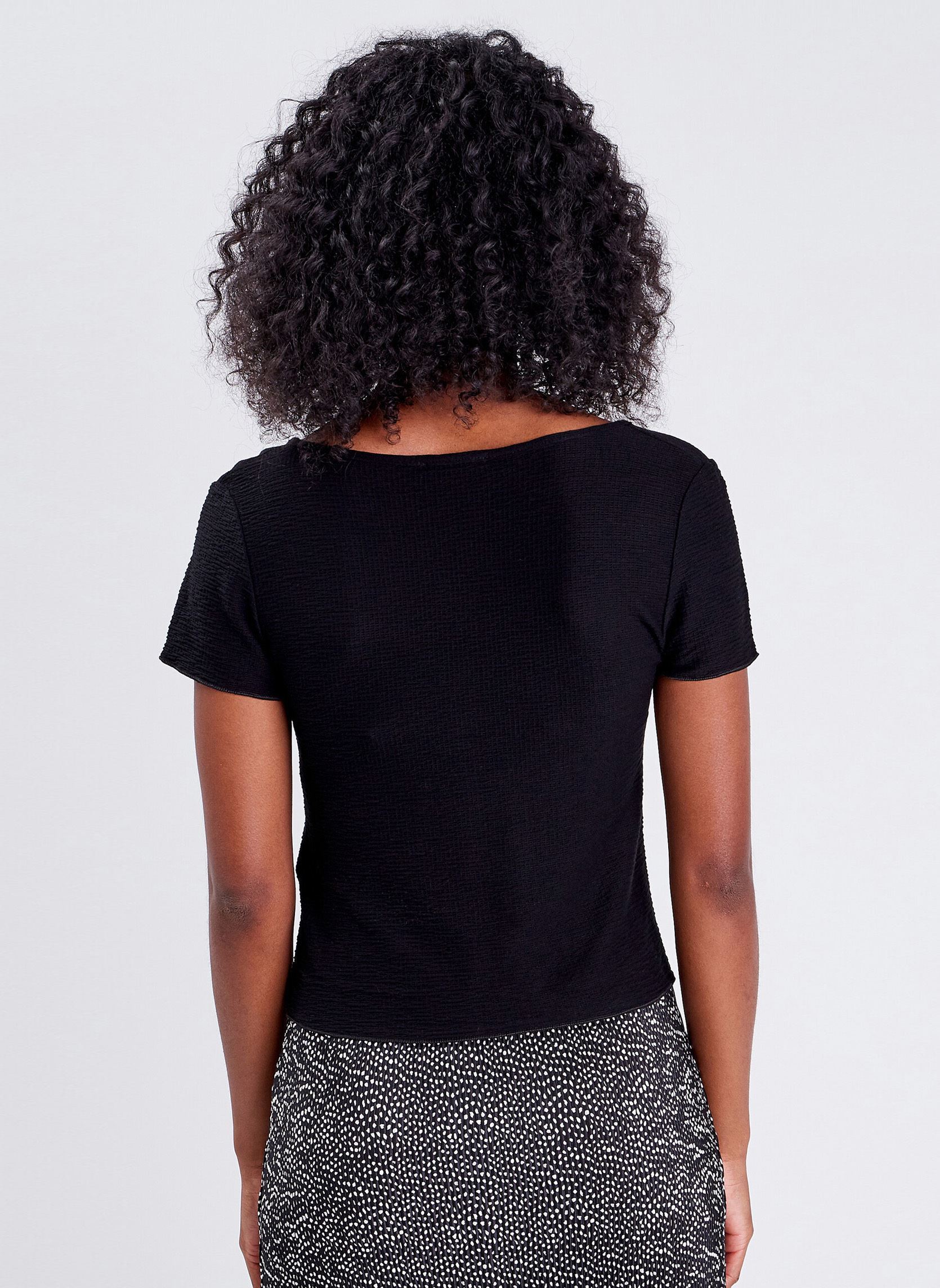 Tee-shirts KBOUTZR femme noir Cache Cache Tee-shirts KBOUTZR femme noir JET BLACK