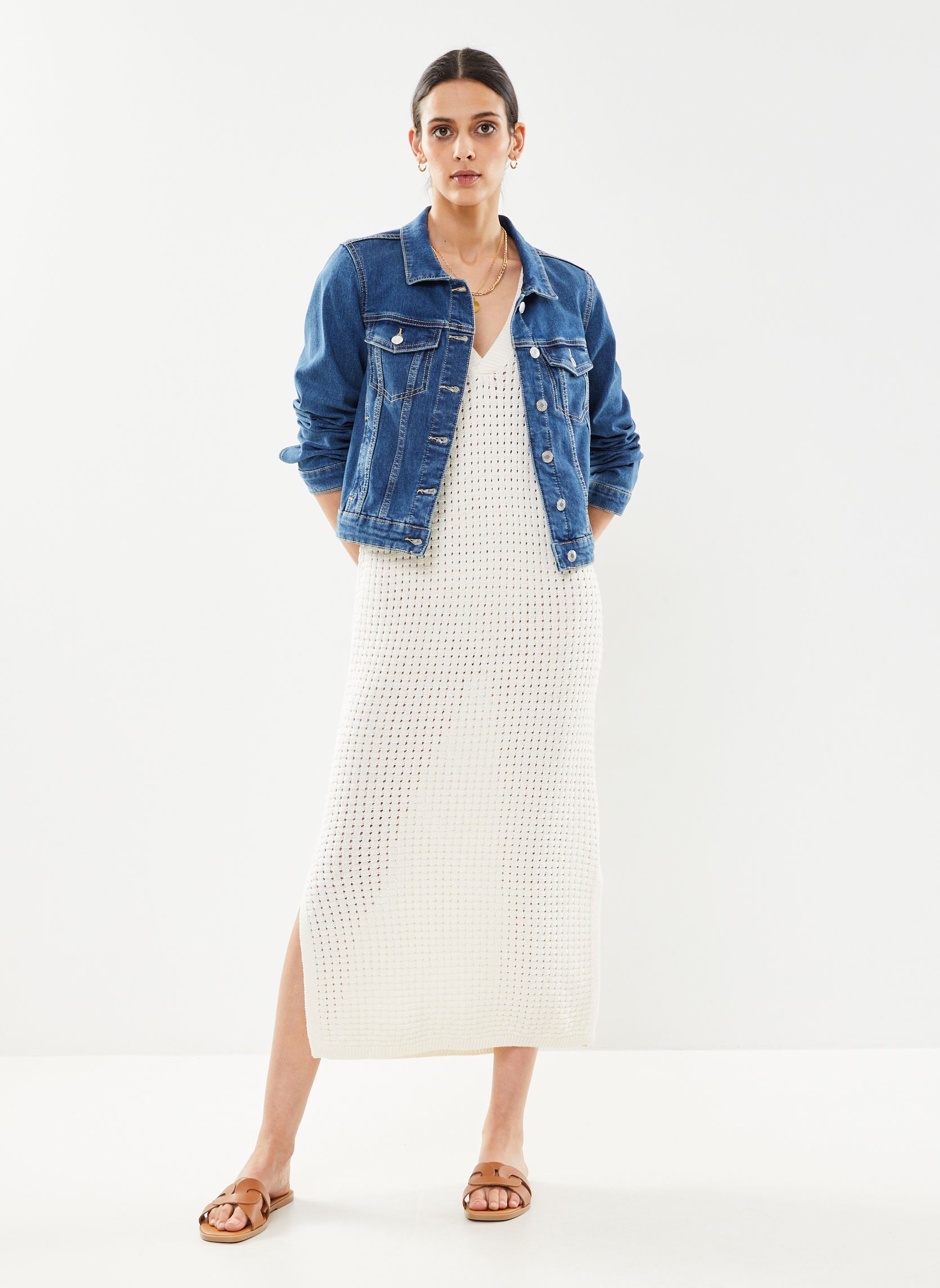 Vestes en jean JEABAZNEW femme bleu Cache Cache Vestes en jean JEABAZNEW femme bleu DENIM STONE