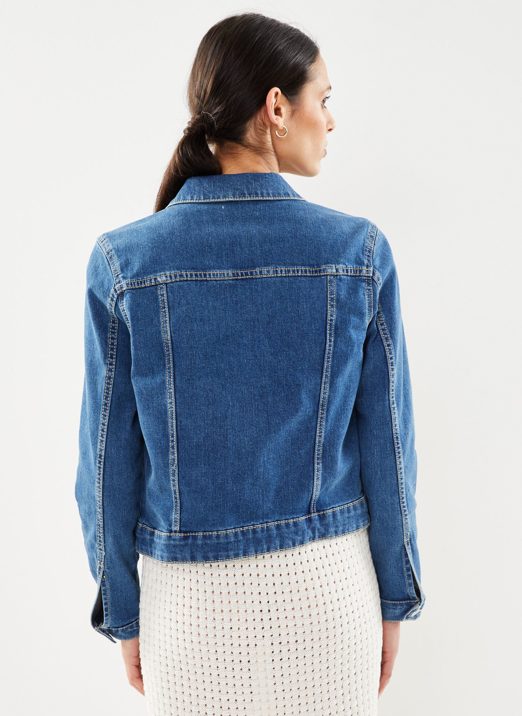 Vestes en jean JEABAZNEW femme bleu Cache Cache Vestes en jean JEABAZNEW femme bleu DENIM STONE