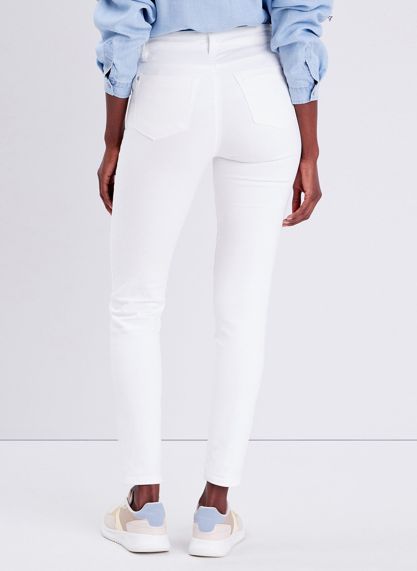 Pantalons slim SHANGNO-TYCO femme blanc Cache Cache Pantalons slim SHANGNO-TYCO femme blanc Bright white