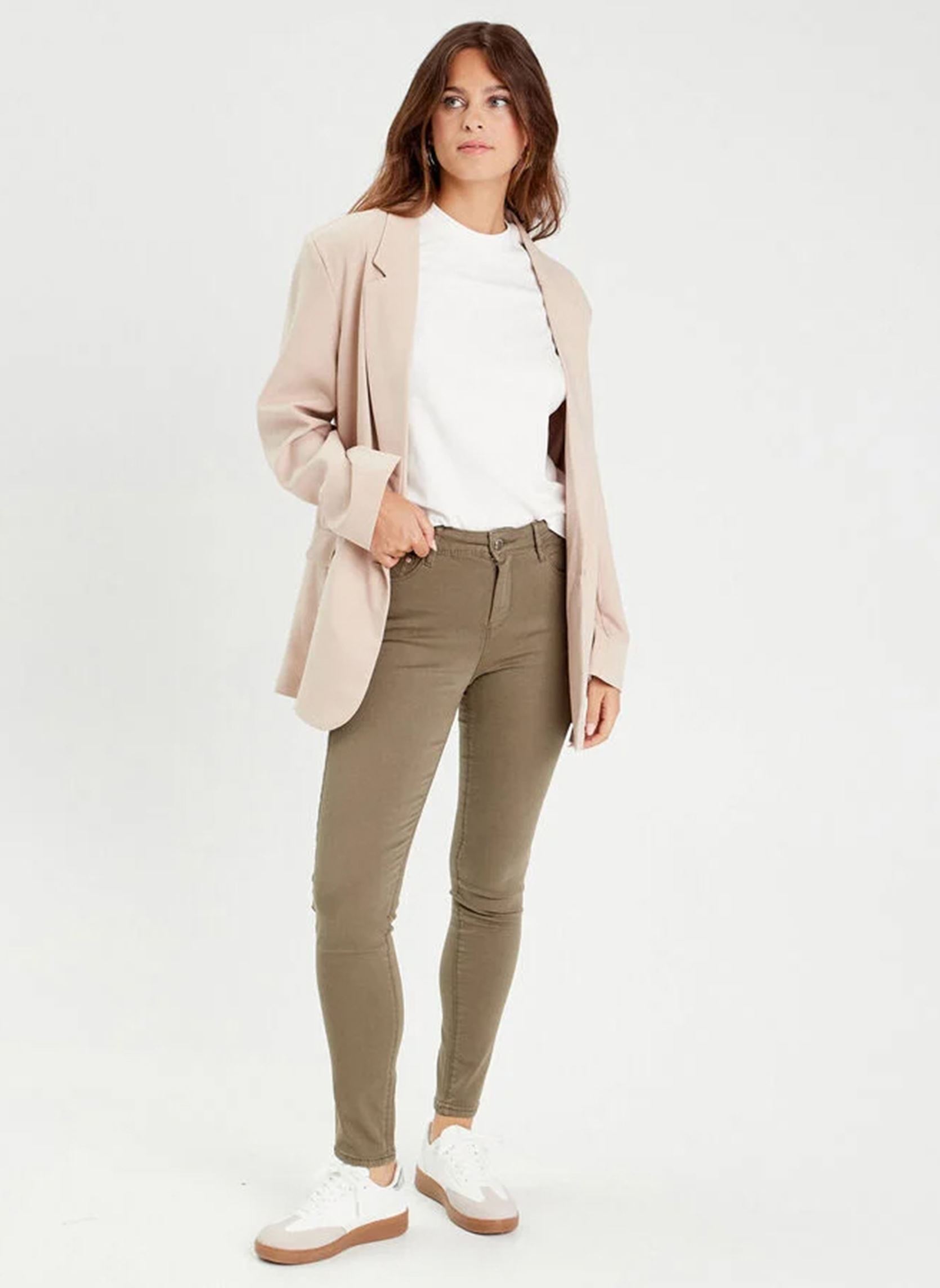 Pantalons slim SHANGNO-TYCO femme vert Cache Cache Pantalons slim SHANGNO-TYCO femme vert SEA TURTLE