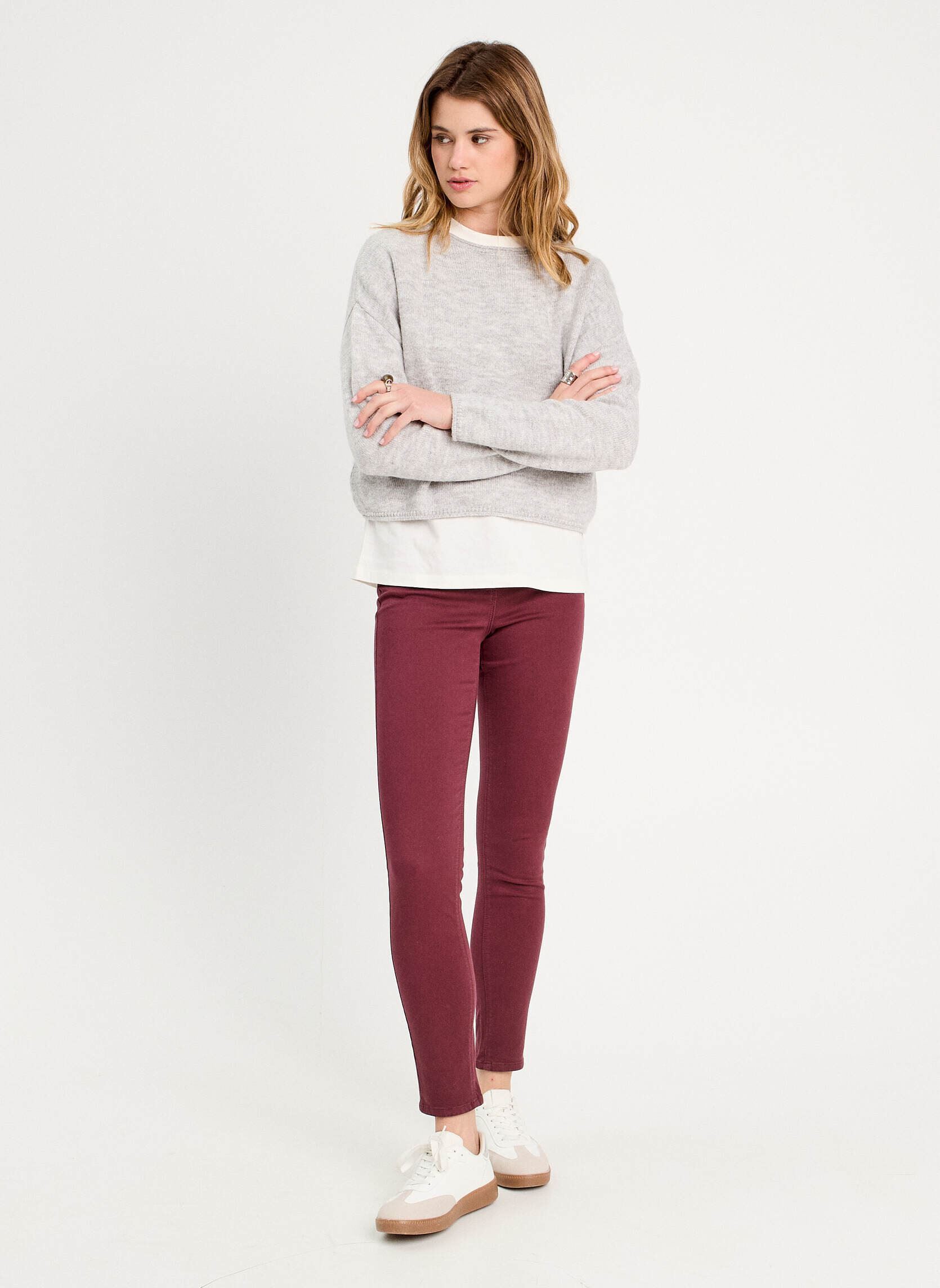 Pantaloni slim SHANGNO-TYCO donna viola Cache Cache Pantaloni slim SHANGNO-TYCO donna viola PORT ROYALE