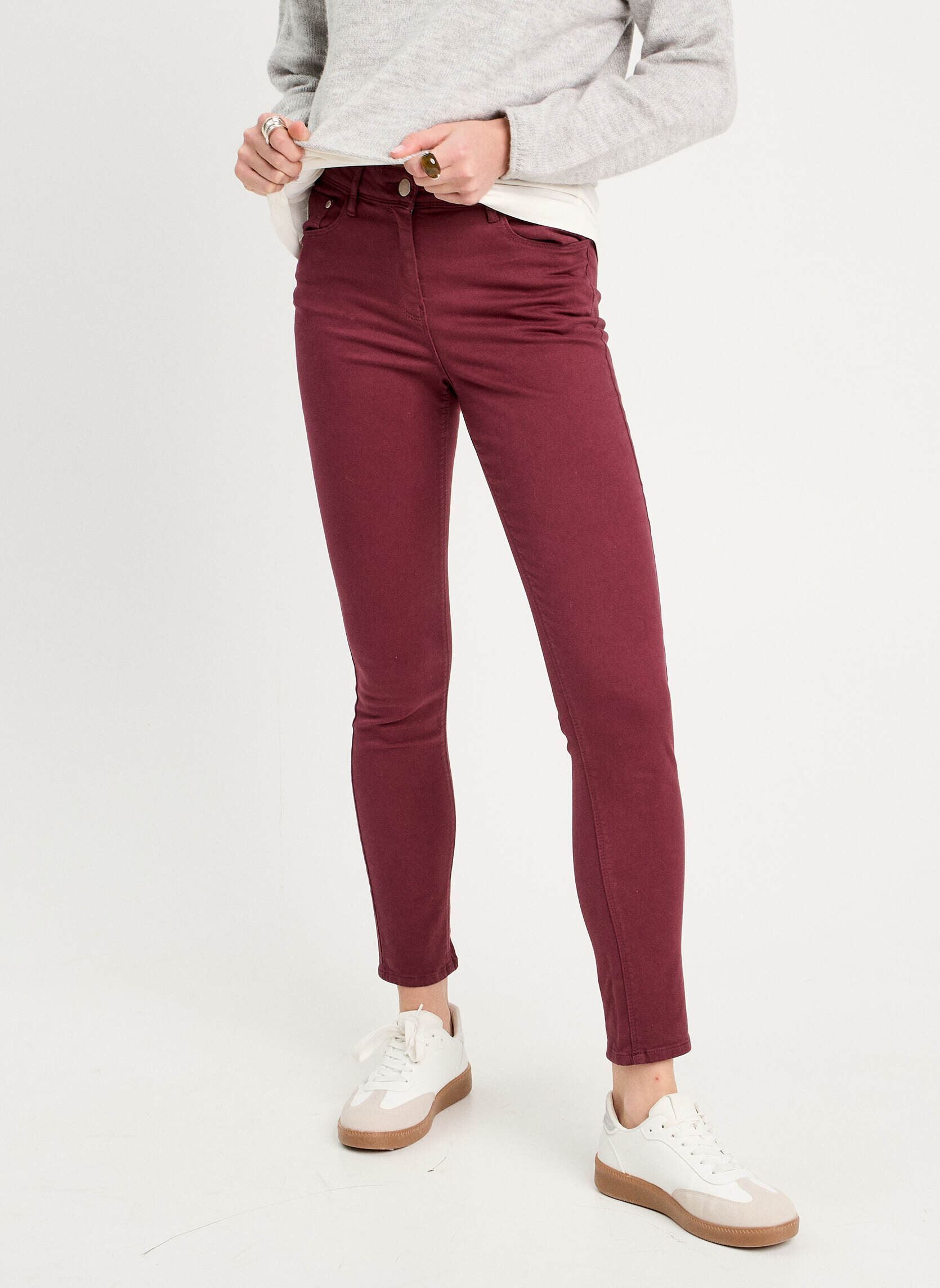 Pantaloni slim SHANGNO-TYCO donna viola Cache Cache Pantaloni slim SHANGNO-TYCO donna viola PORT ROYALE