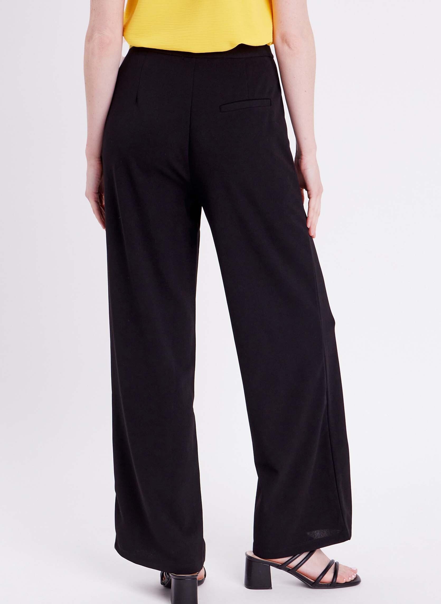 Wijde broeken CITYWIDEFEEL dames zwart Cache Cache Wijde broeken CITYWIDEFEEL dames zwart JET BLACK