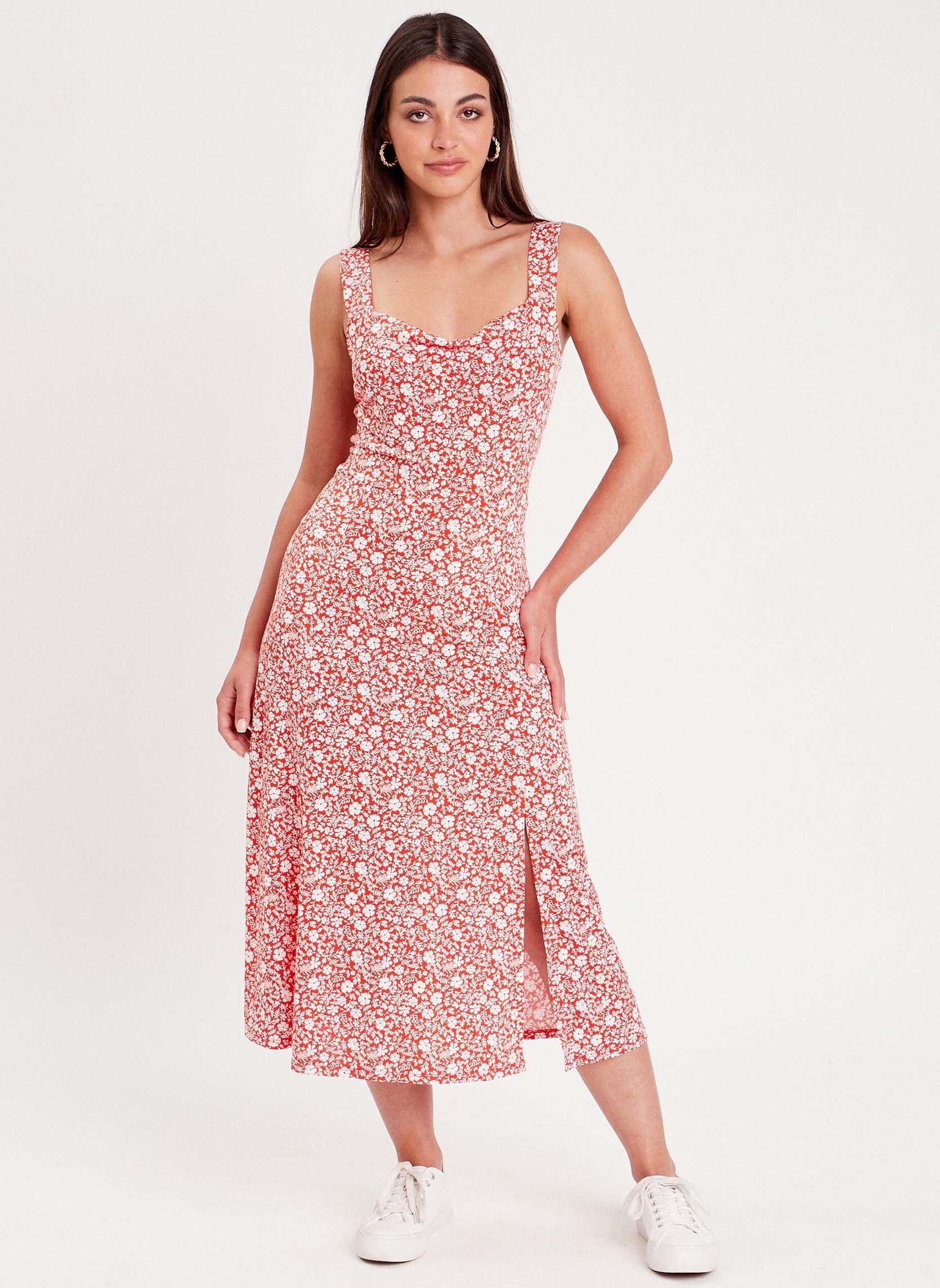 Robes longues ROGOMBENIT femme orange Cache Cache Robes longues ROGOMBENIT femme orange FL-FLOWESS-O