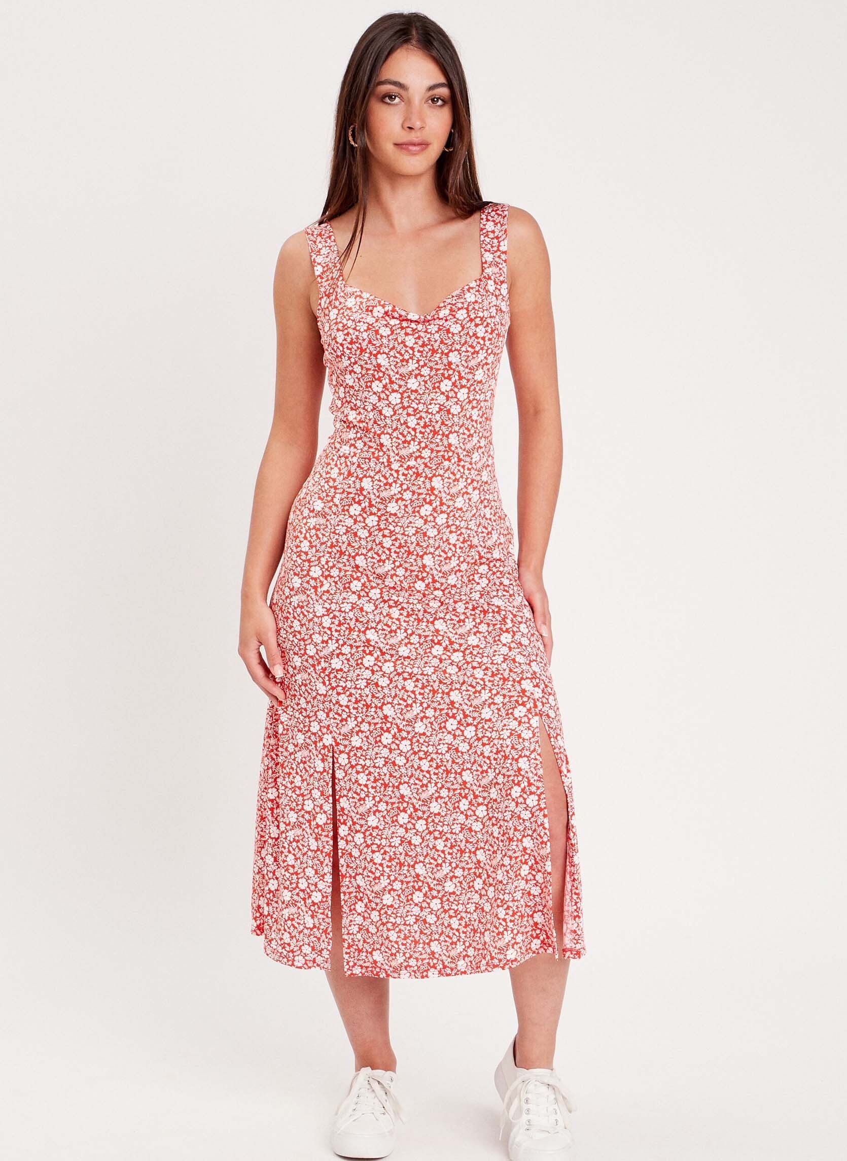Robes longues ROGOMBENIT femme orange Cache Cache Robes longues ROGOMBENIT femme orange FL-FLOWESS-O