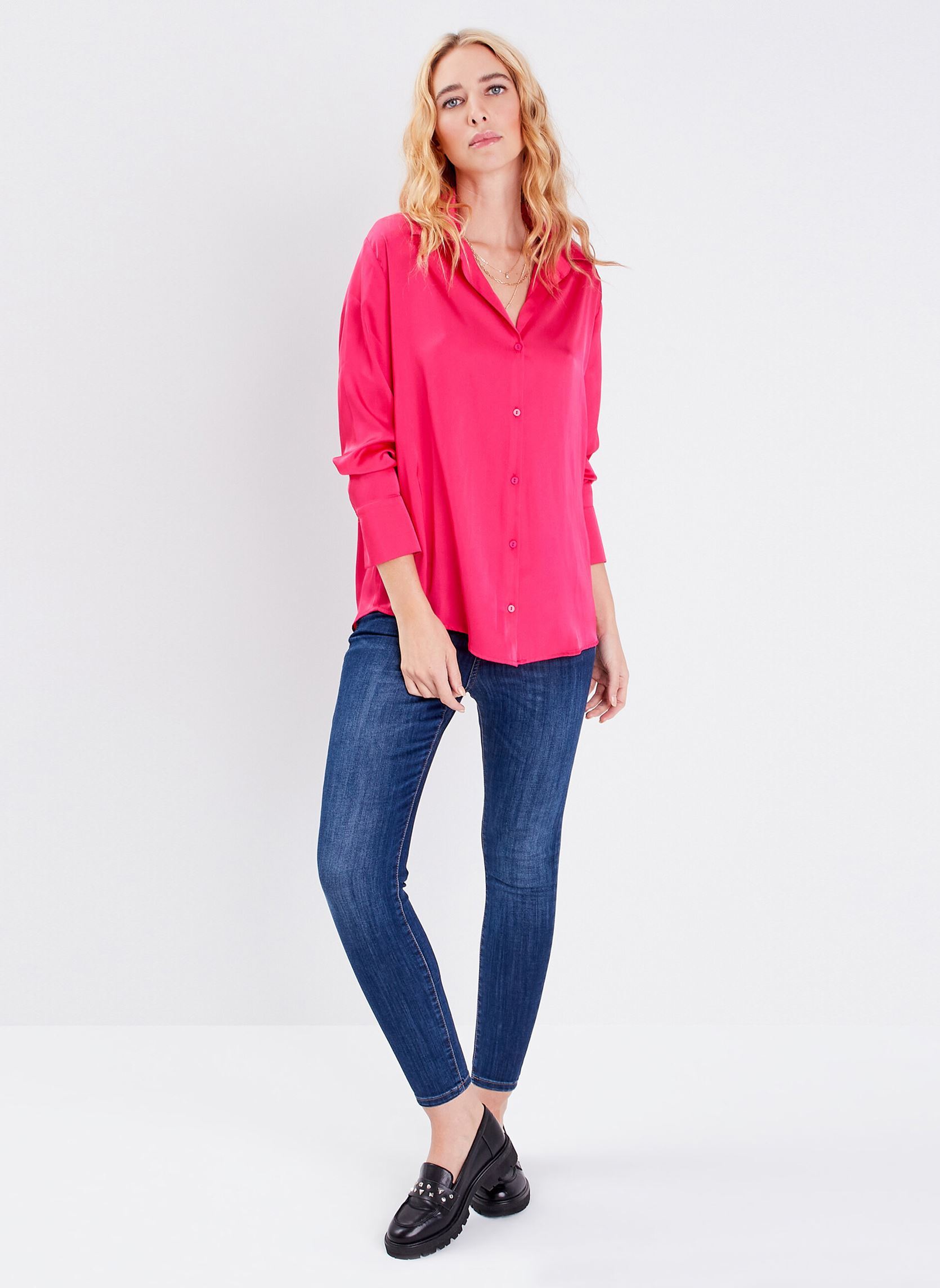 Blouses CHESATINEW femme rose Cache Cache Blouses CHESATINEW femme rose Raspberry