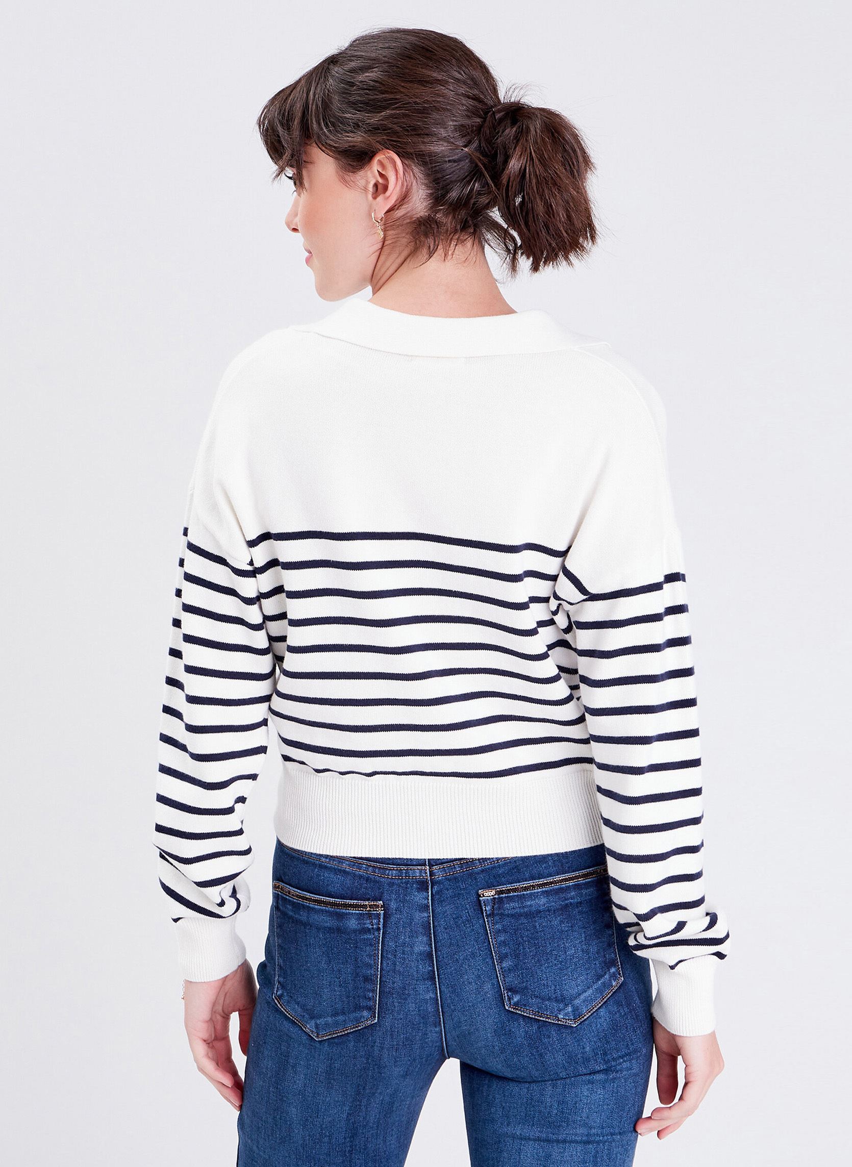 Pulls POLOCOMPACT femme blanc Cache Cache Pulls POLOCOMPACT femme blanc CLOUD DANCER