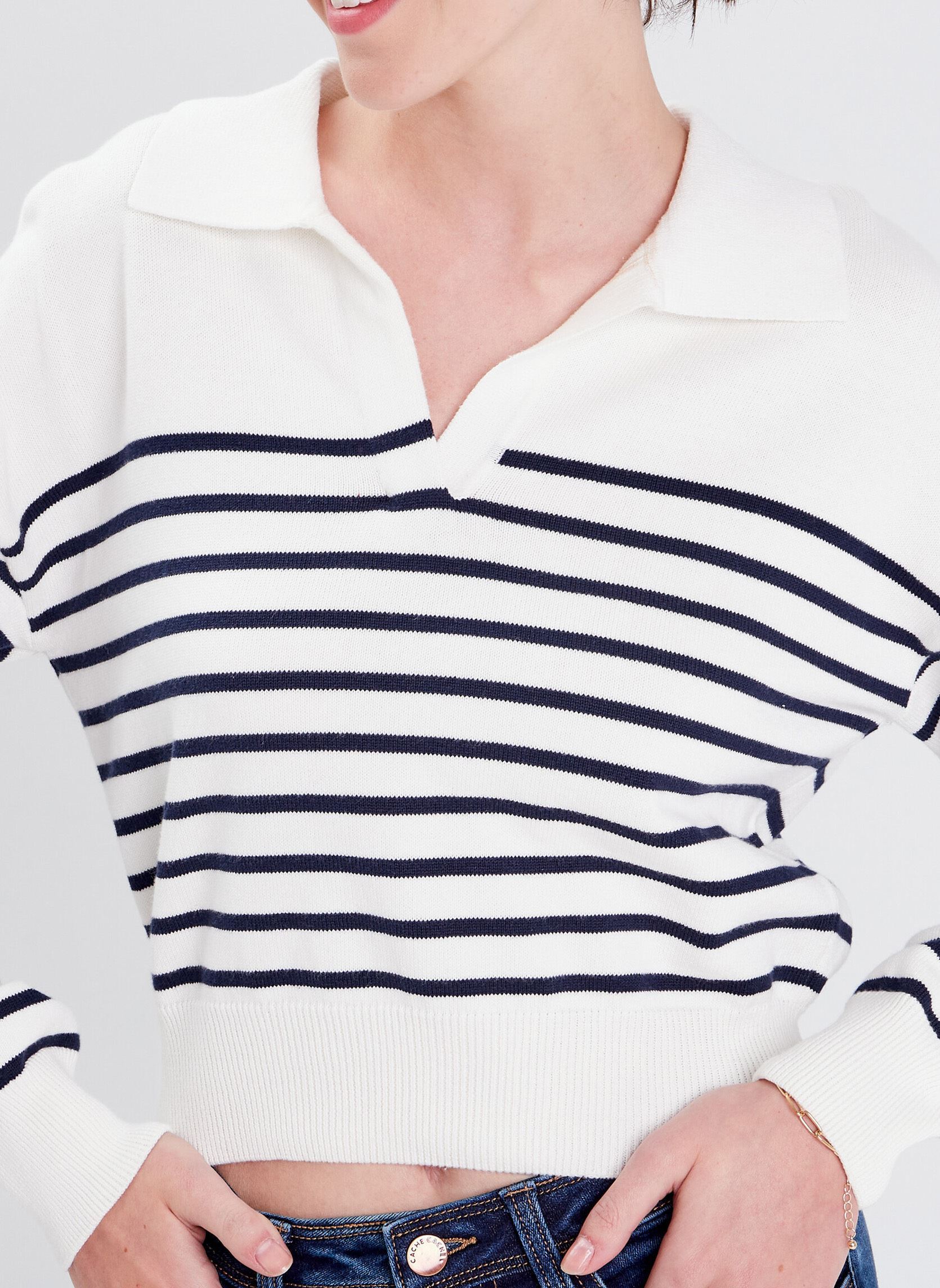 Pulls POLOCOMPACT femme blanc Cache Cache Pulls POLOCOMPACT femme blanc CLOUD DANCER