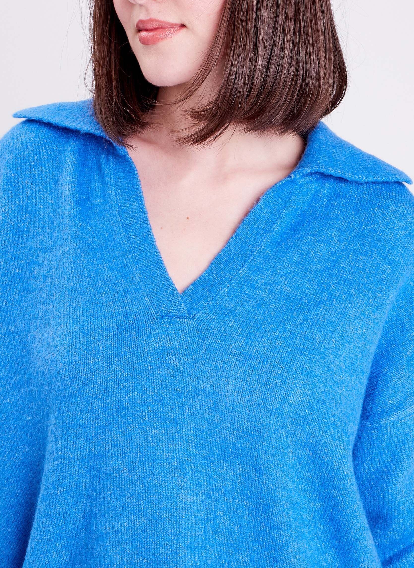 Pulls POLOMOUSS femme bleu Cache Cache Pulls POLOMOUSS femme bleu LAPIS BLUE