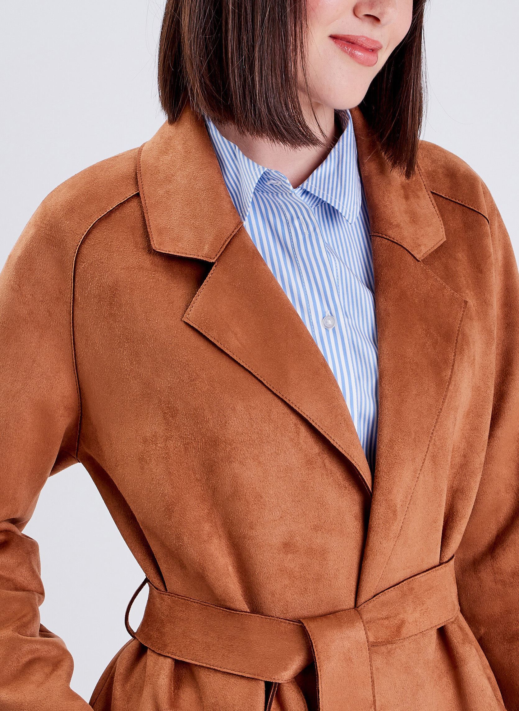 Trenchcoats TREVESUED dames bruin Cache Cache Trenchcoats TREVESUED dames bruin CAMEL HIVER 18