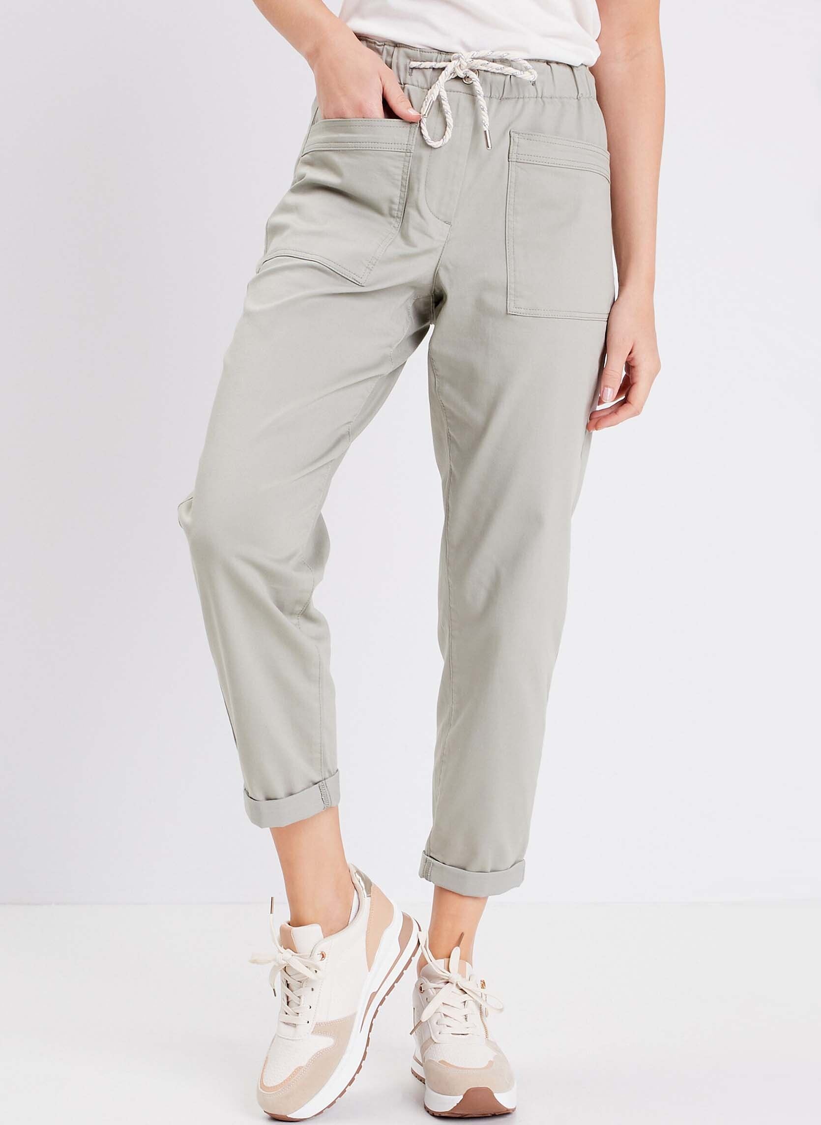 Pantalons chinos PEBAT femme vert Bréal Pantalons chinos PEBAT femme vert SHADOW