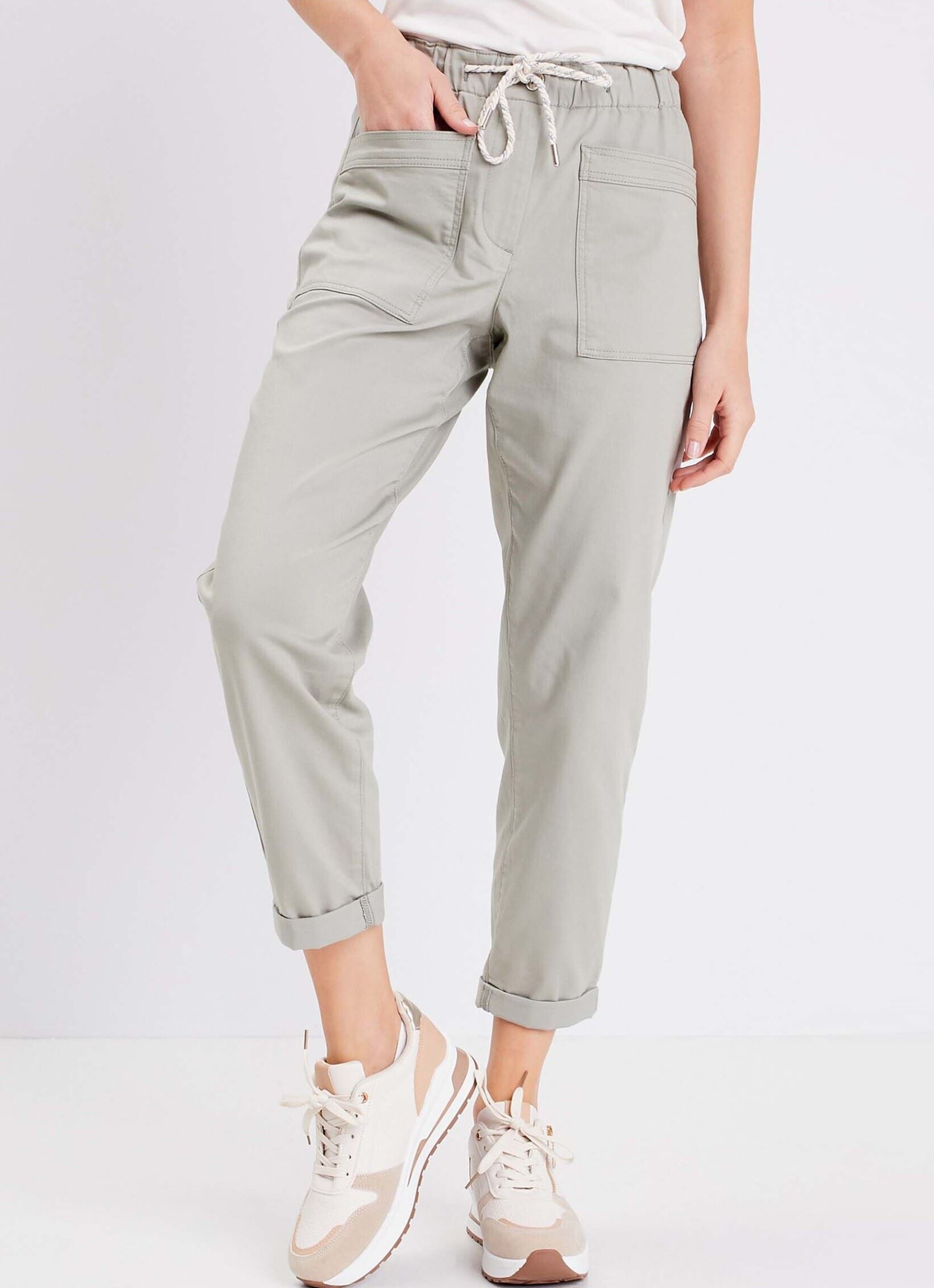 Pantalons chinos PEBAT femme vert Bréal Pantalons chinos PEBAT femme vert SHADOW