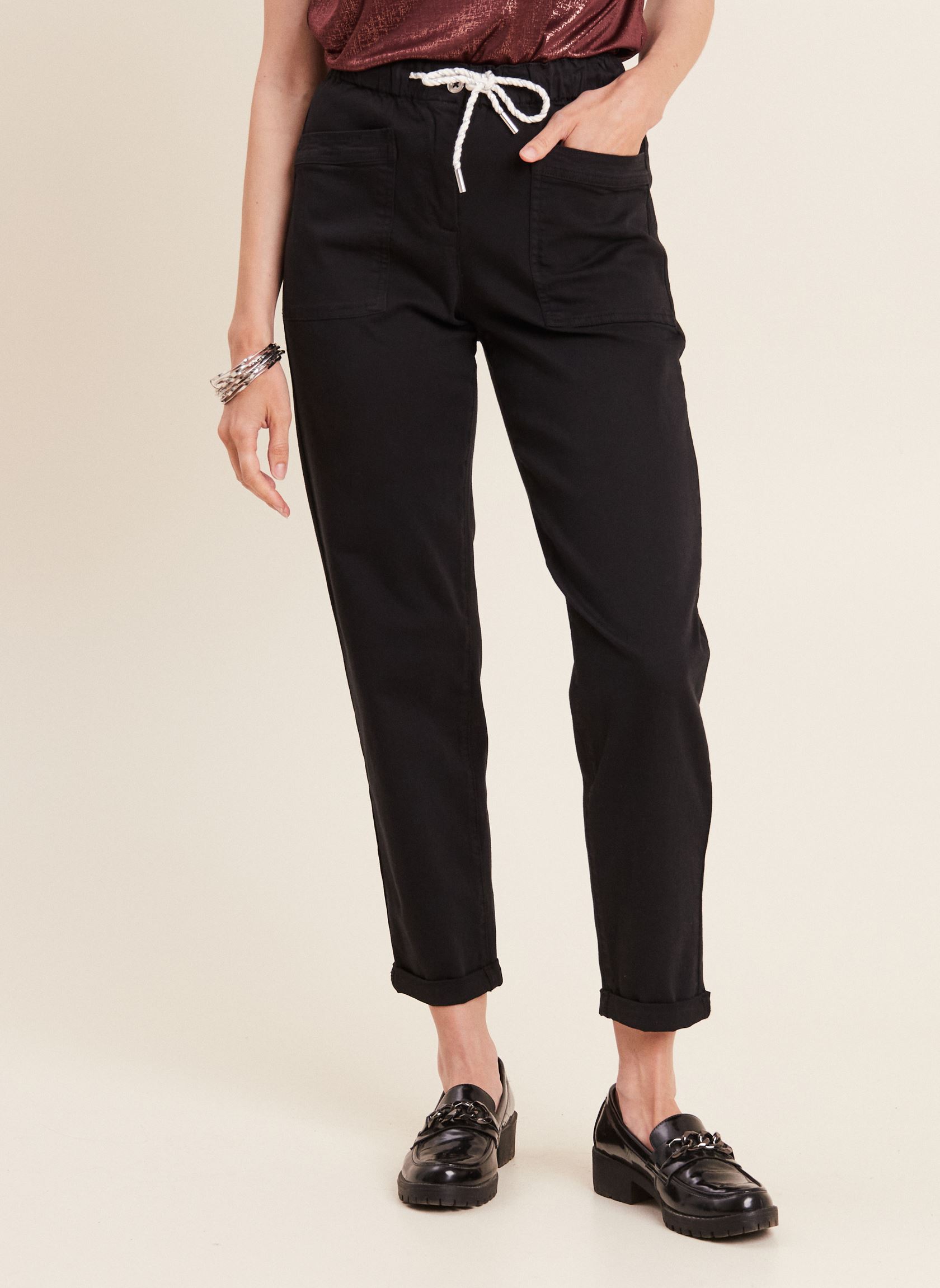 Chino broeken PEBAT dames zwart Bréal Chino broeken PEBAT dames zwart BLACK BEAUTY