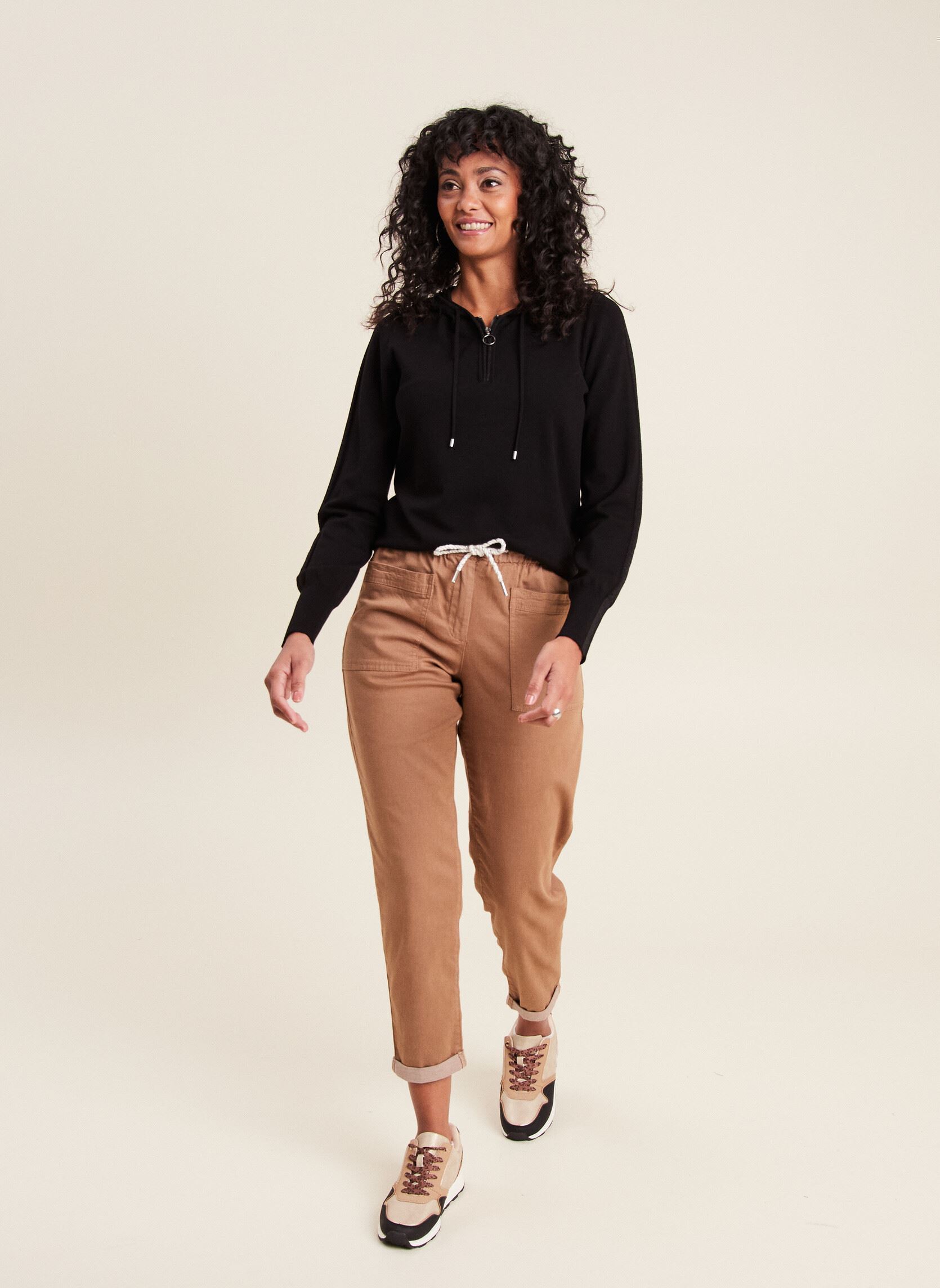 Chino broeken PEBAT dames bruin Bréal Chino broeken PEBAT dames bruin MALT BALL