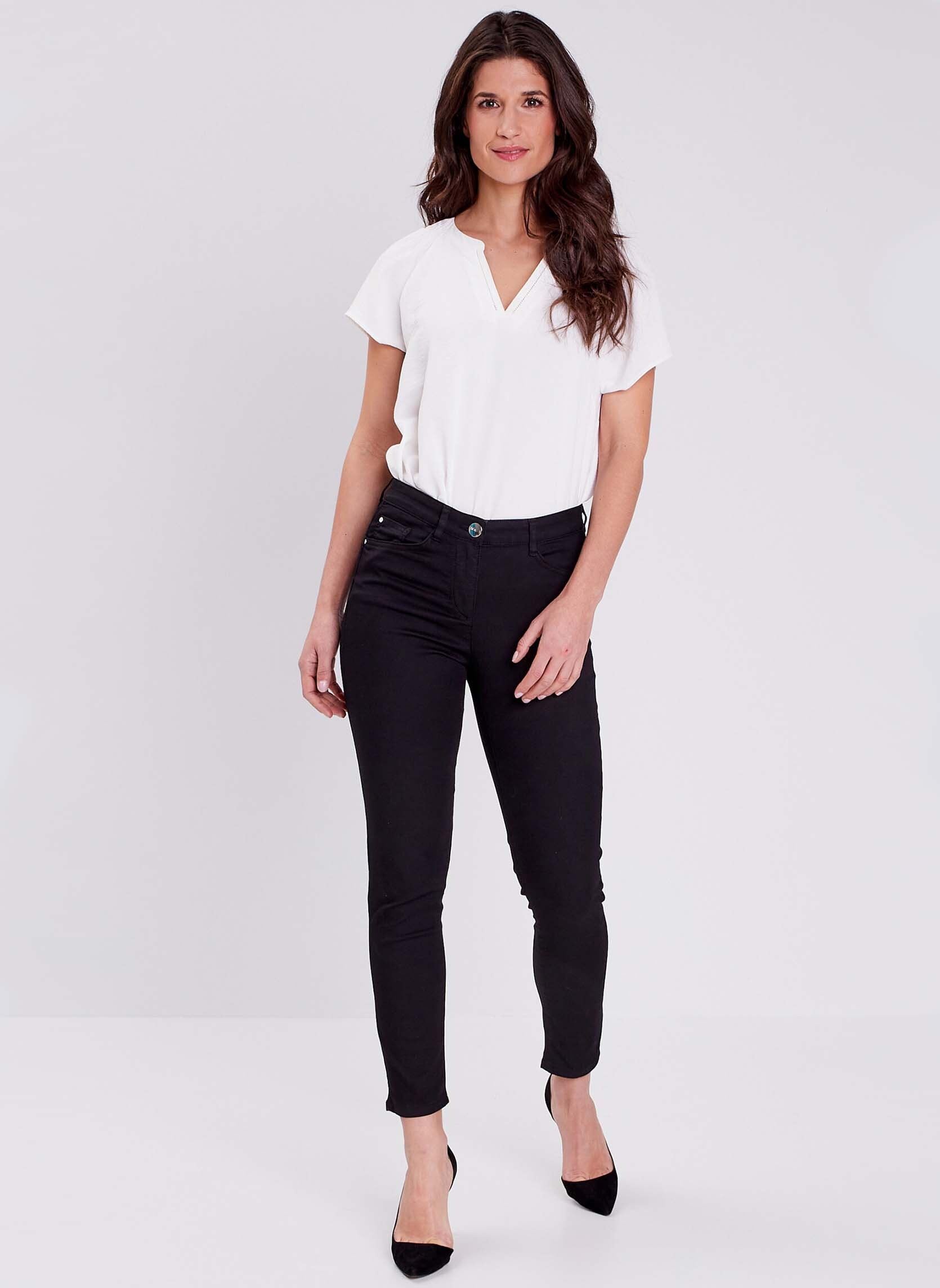Pantalons slim PESUBLIME femme noir Bréal Pantalons slim PESUBLIME femme noir Jet black