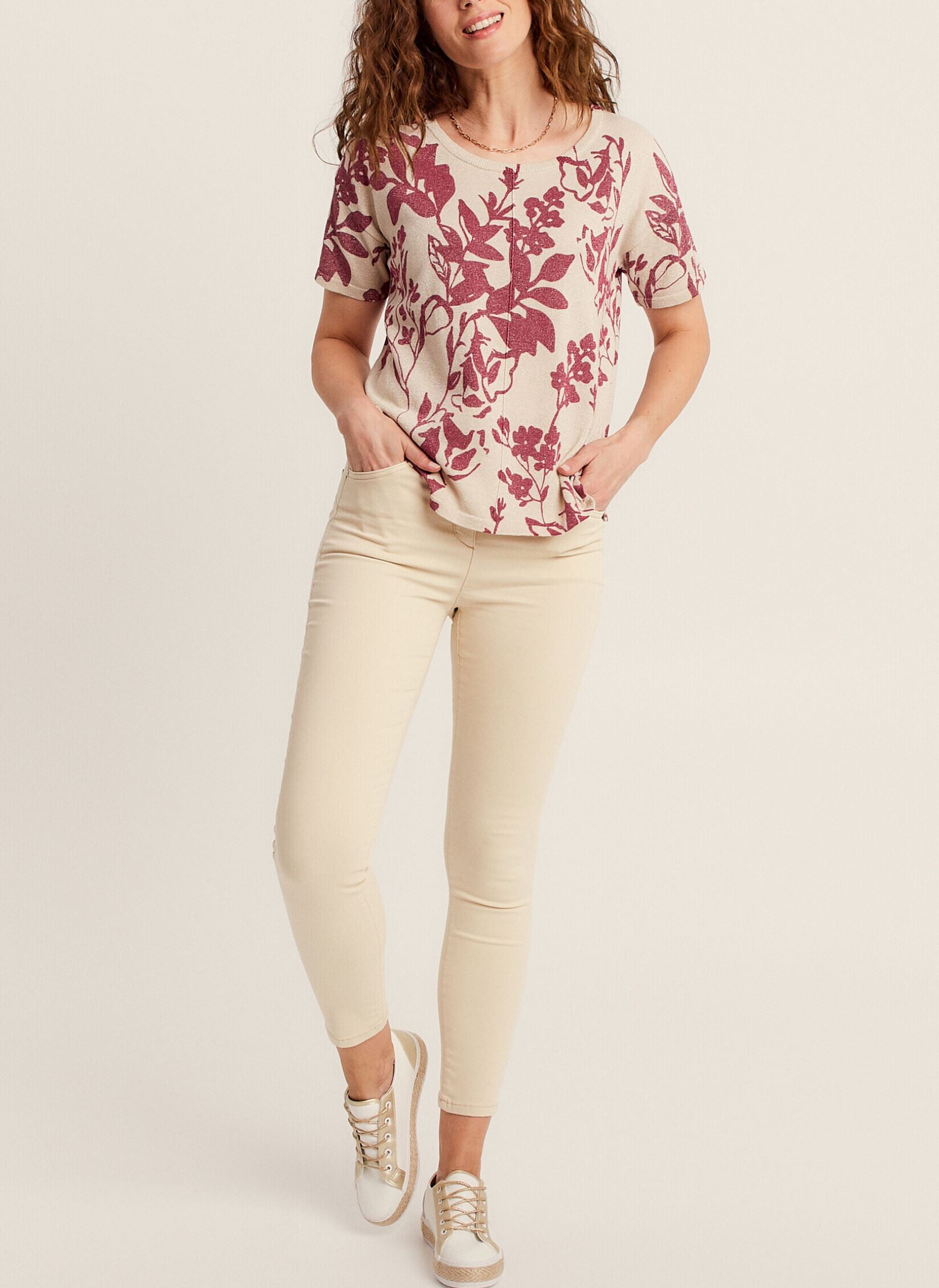 Pantalons slim PESUBLIME femme blanc Bréal Pantalons slim PESUBLIME femme blanc WHITECAP GRAY