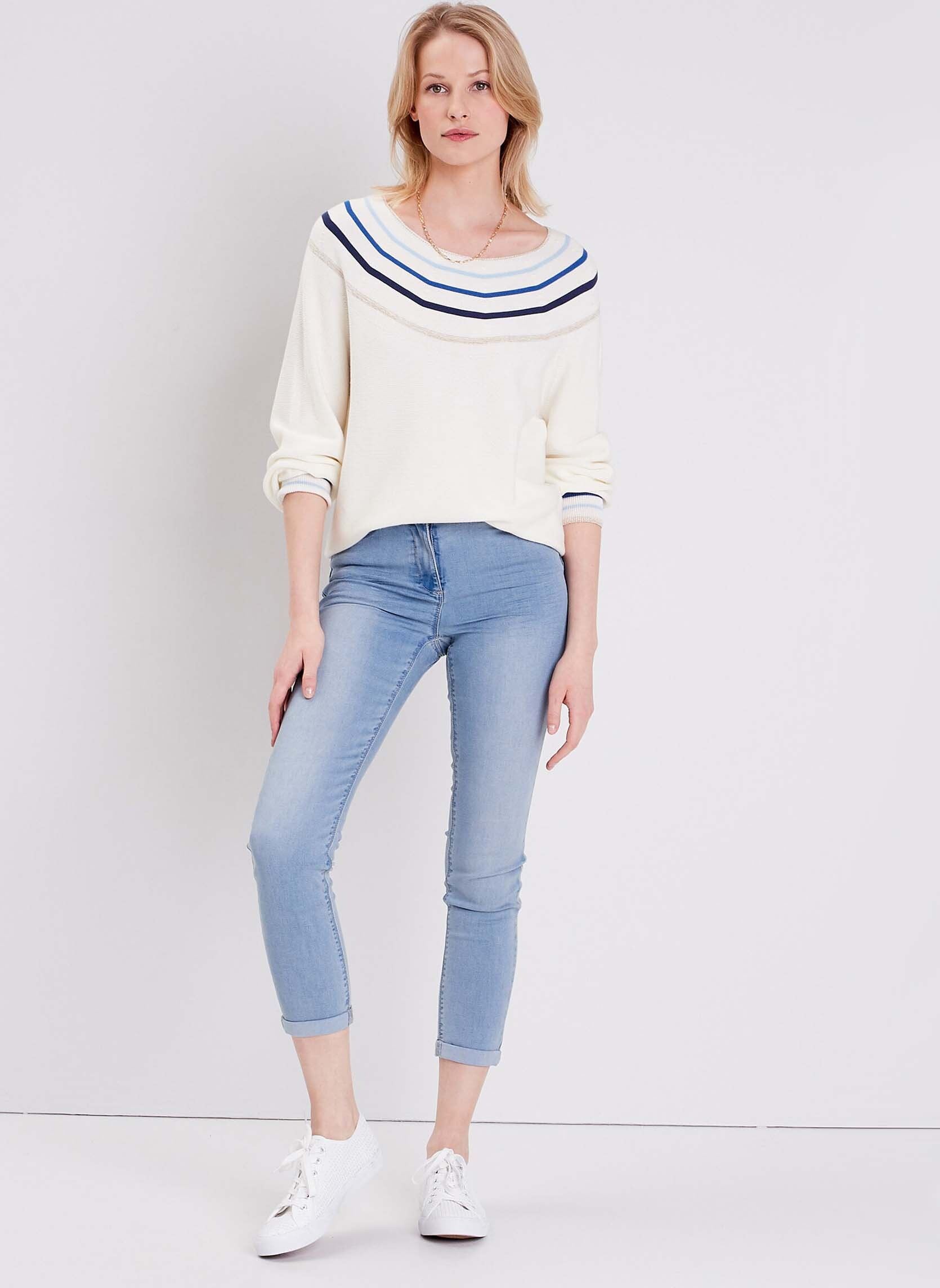 Vaqueros ajustados y entubados PETOPINEW mujer azul Bréal Vaqueros ajustados y entubados PETOPINEW mujer azul DENIM BABY BLUE