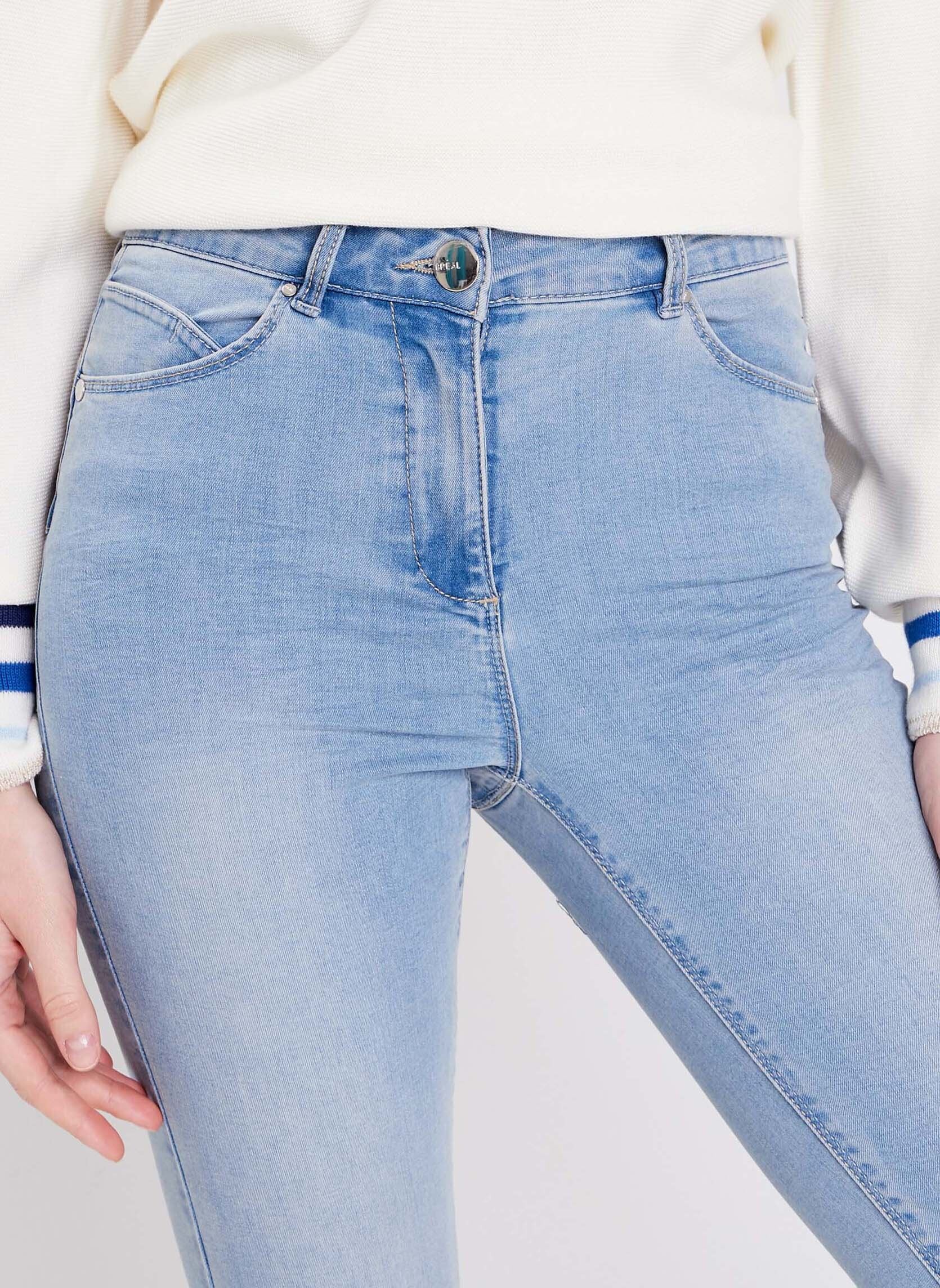 Vaqueros ajustados y entubados PETOPINEW mujer azul Bréal Vaqueros ajustados y entubados PETOPINEW mujer azul DENIM BABY BLUE