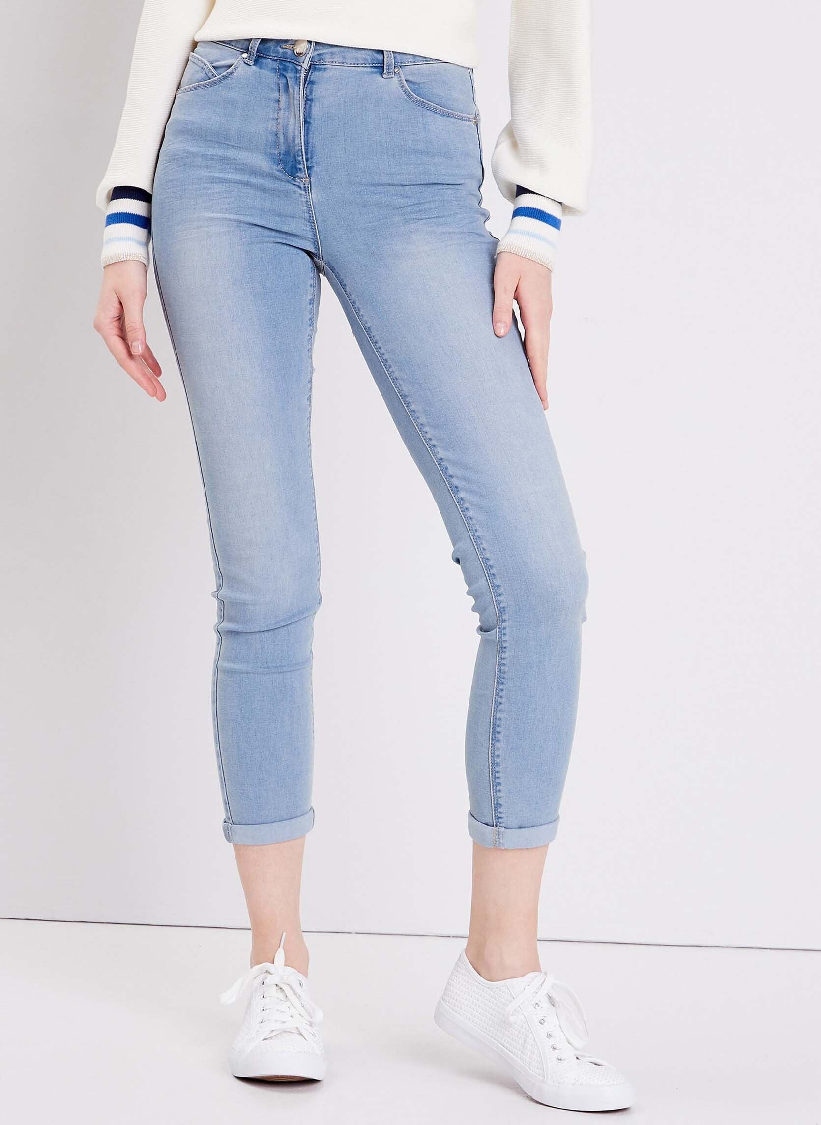 Jeans slim et skinny PETOPINEW femme bleu Bréal Jeans slim et skinny PETOPINEW femme bleu DENIM BABY BLUE