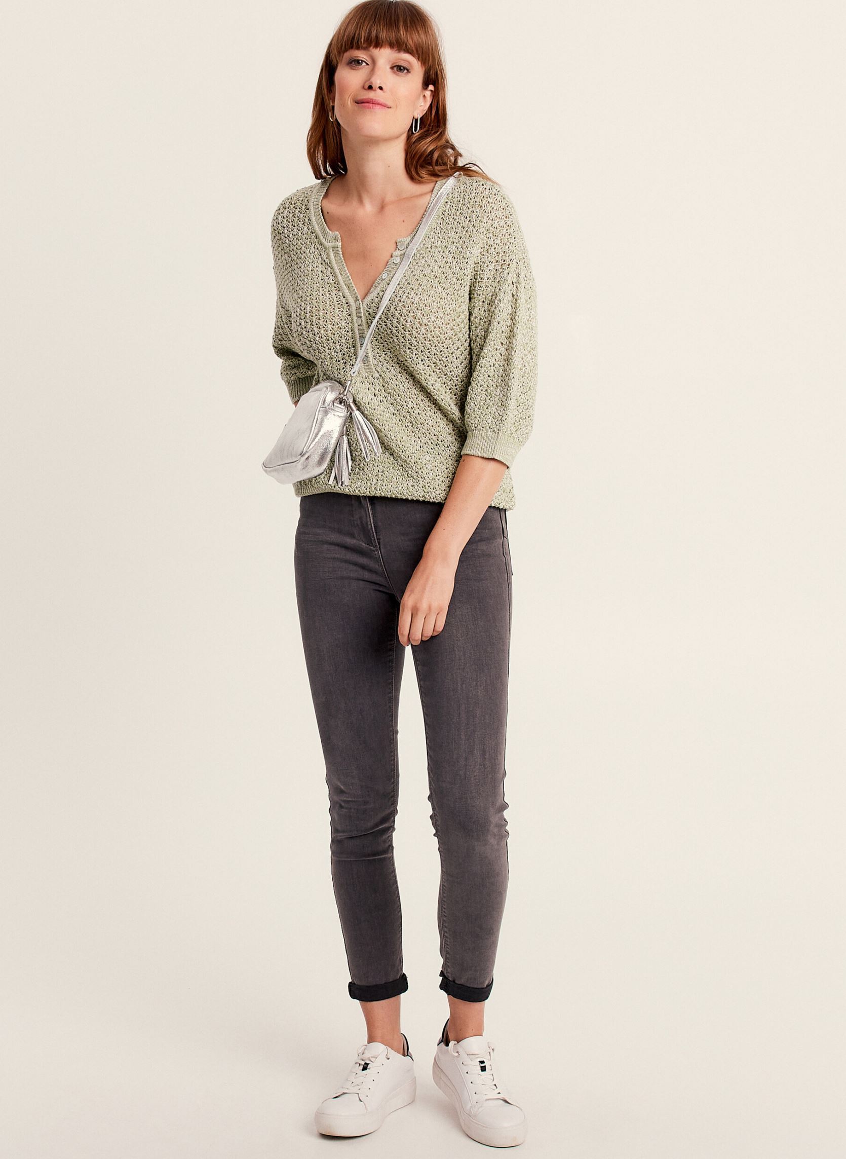 Slim fit en skinny jeans PETOPINEWB dames grijs Bréal Slim fit en skinny jeans PETOPINEWB dames grijs HARBOR MIST